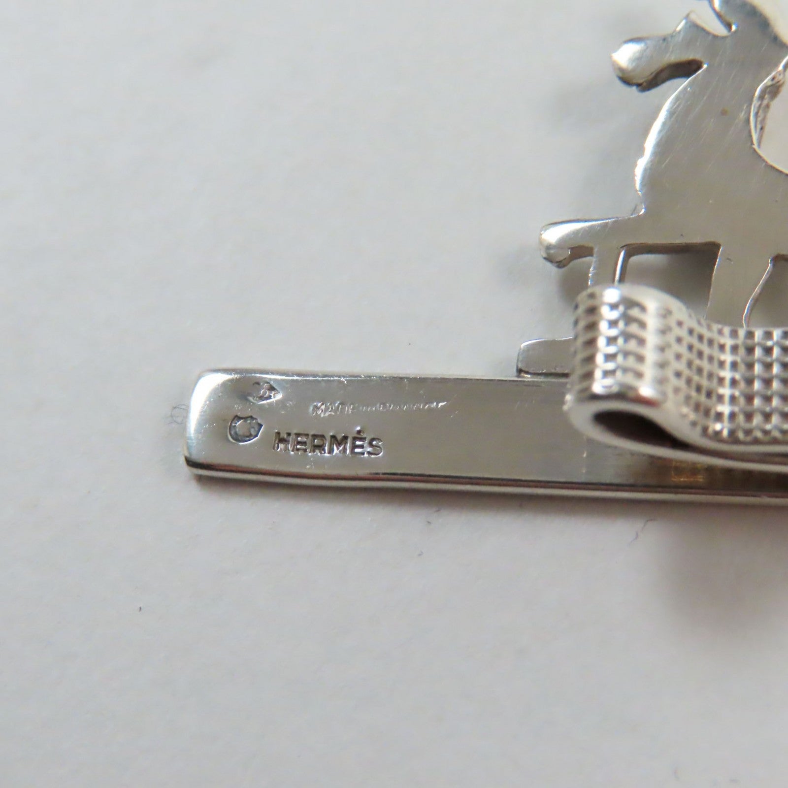 Hermes Silver Tie Pin Made in France