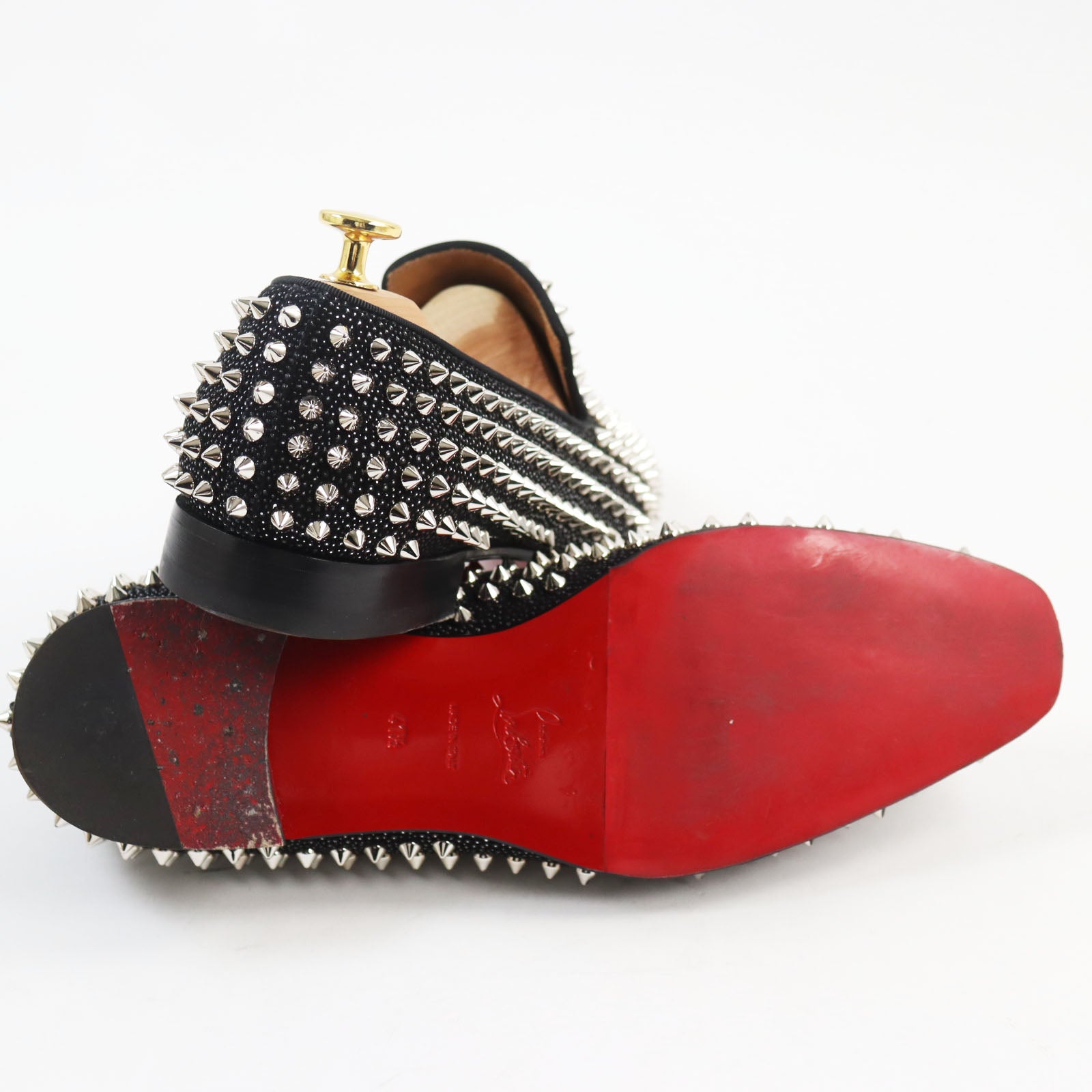 Christian Louboutin Suede Dande Lion Loafers