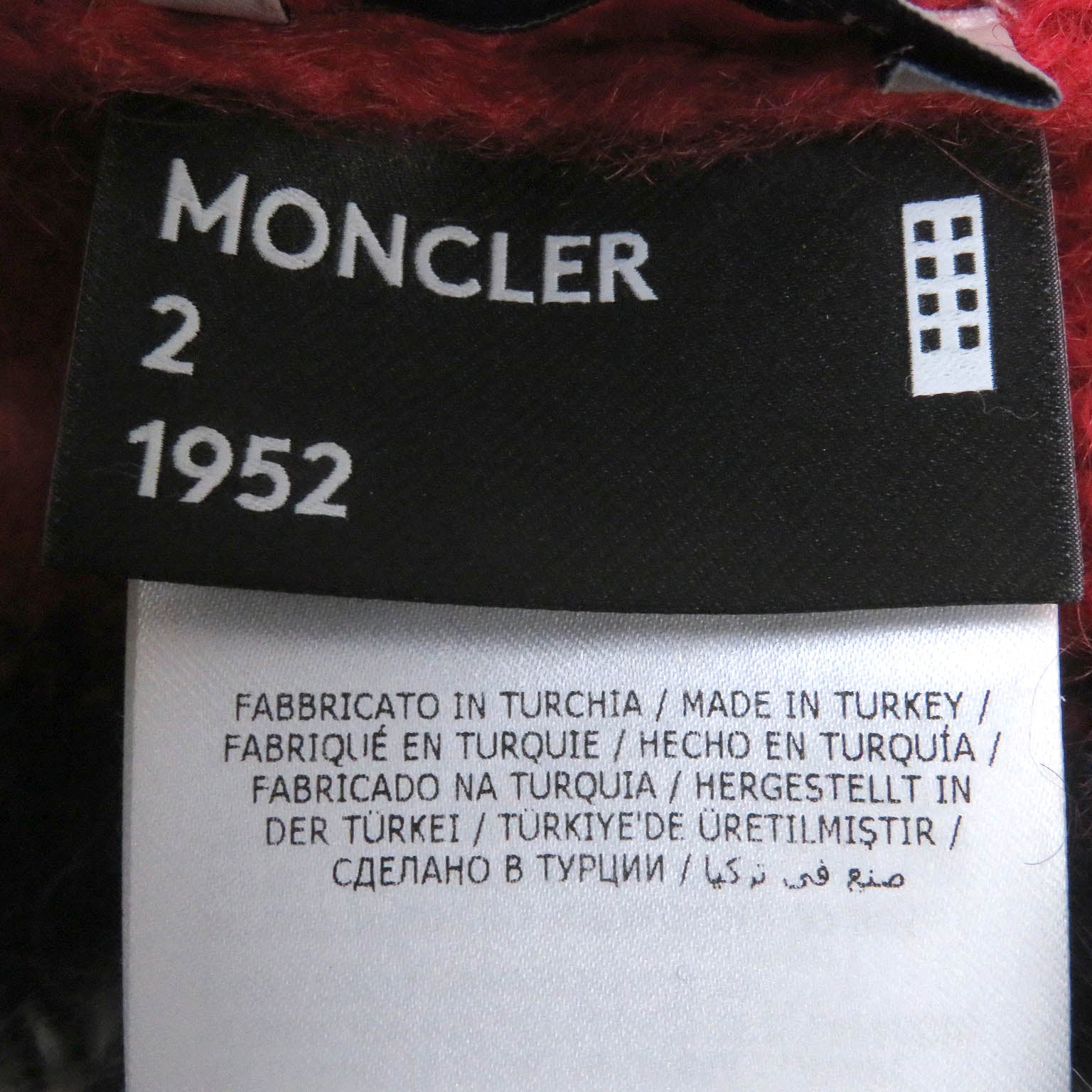 Moncler Mohair Nylon Wool Knit Sweater S