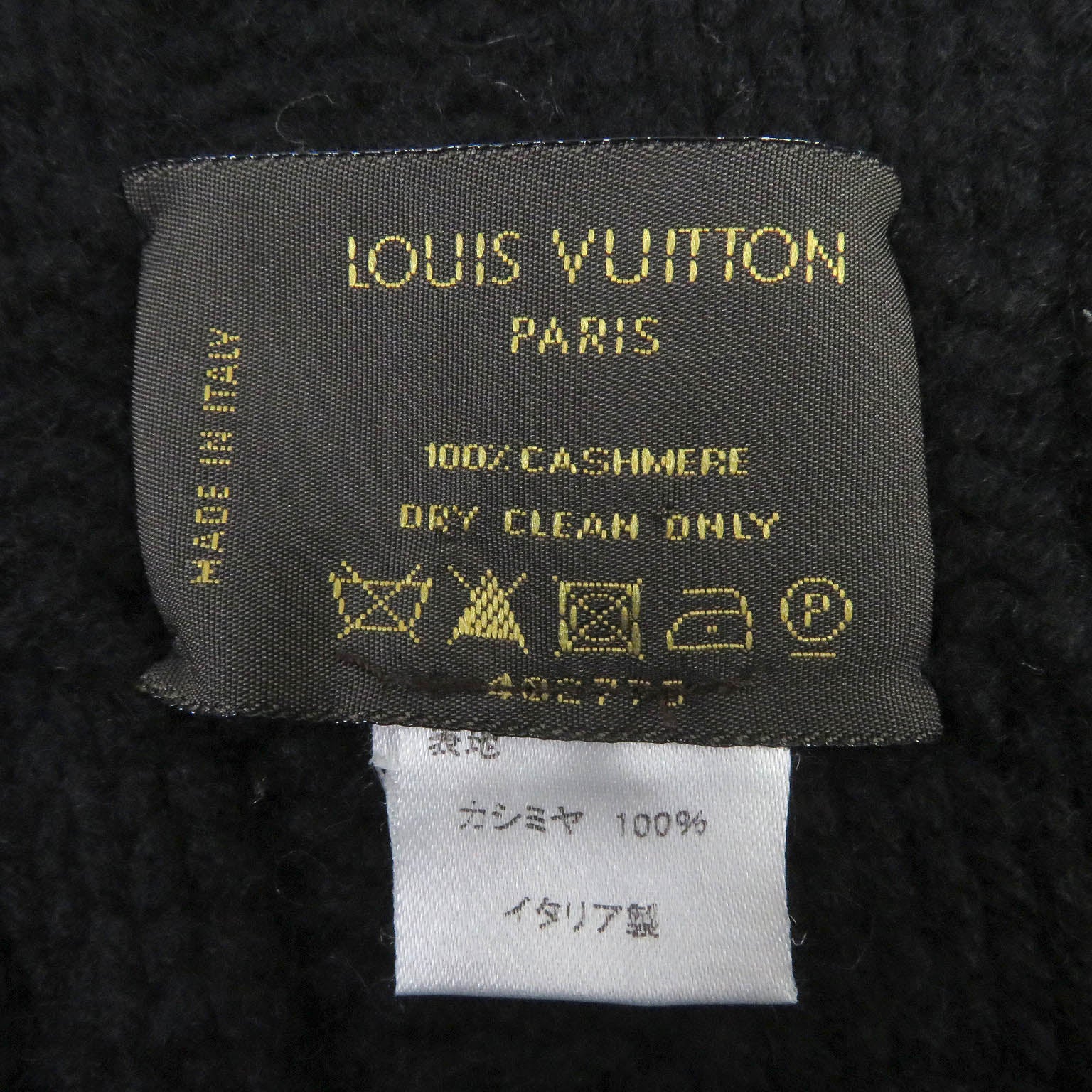 Louis Vuitton Cashmere Scarf Black