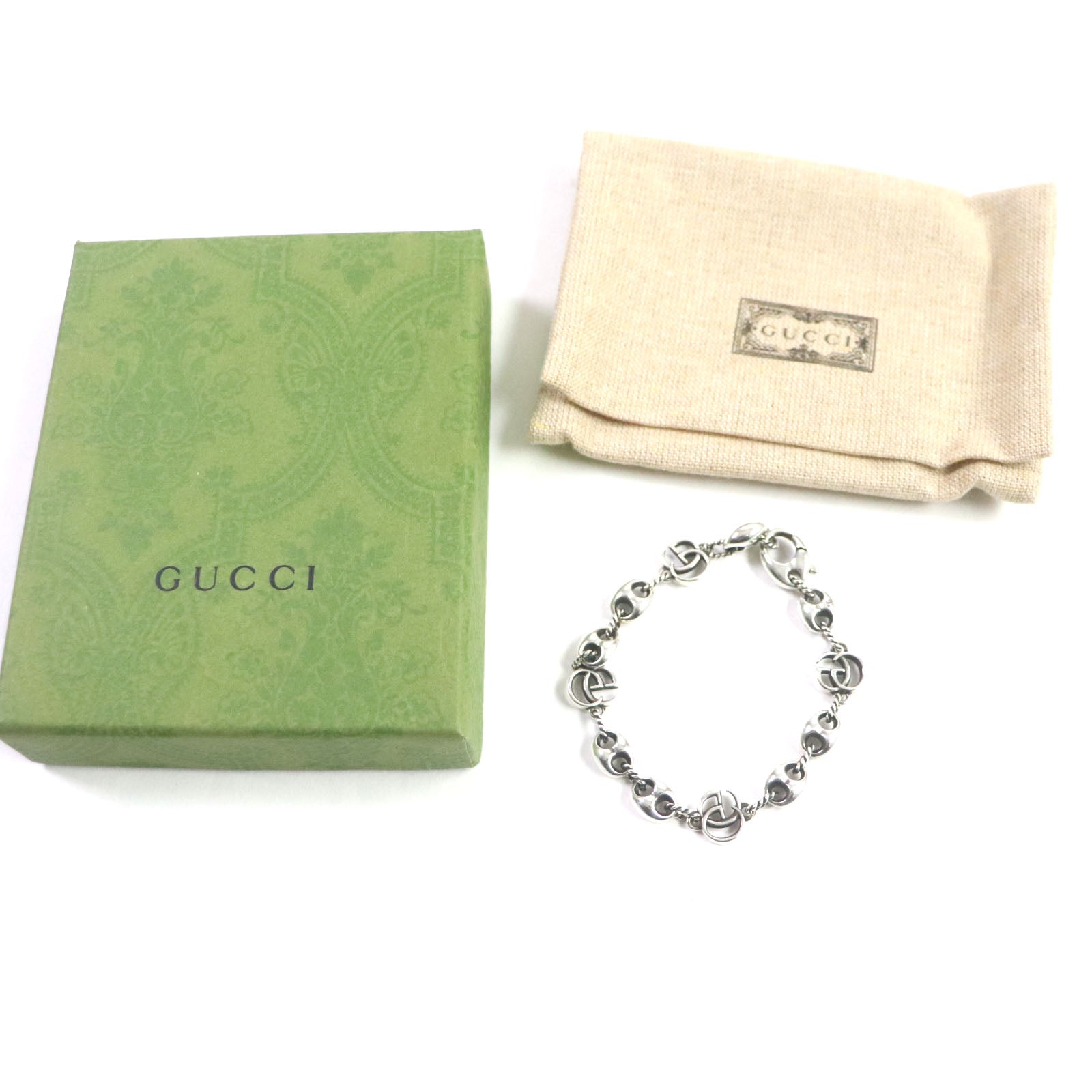 Gucci AG925 Double G Marina Chain Bracelet