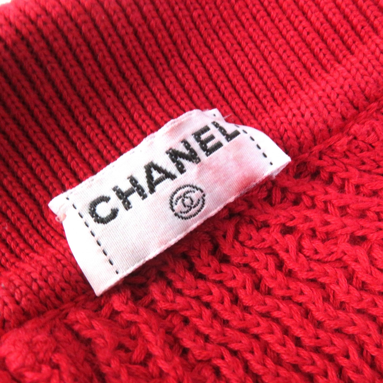 Chanel Vintage Cotton COCO Mark Knit Tunic Dress