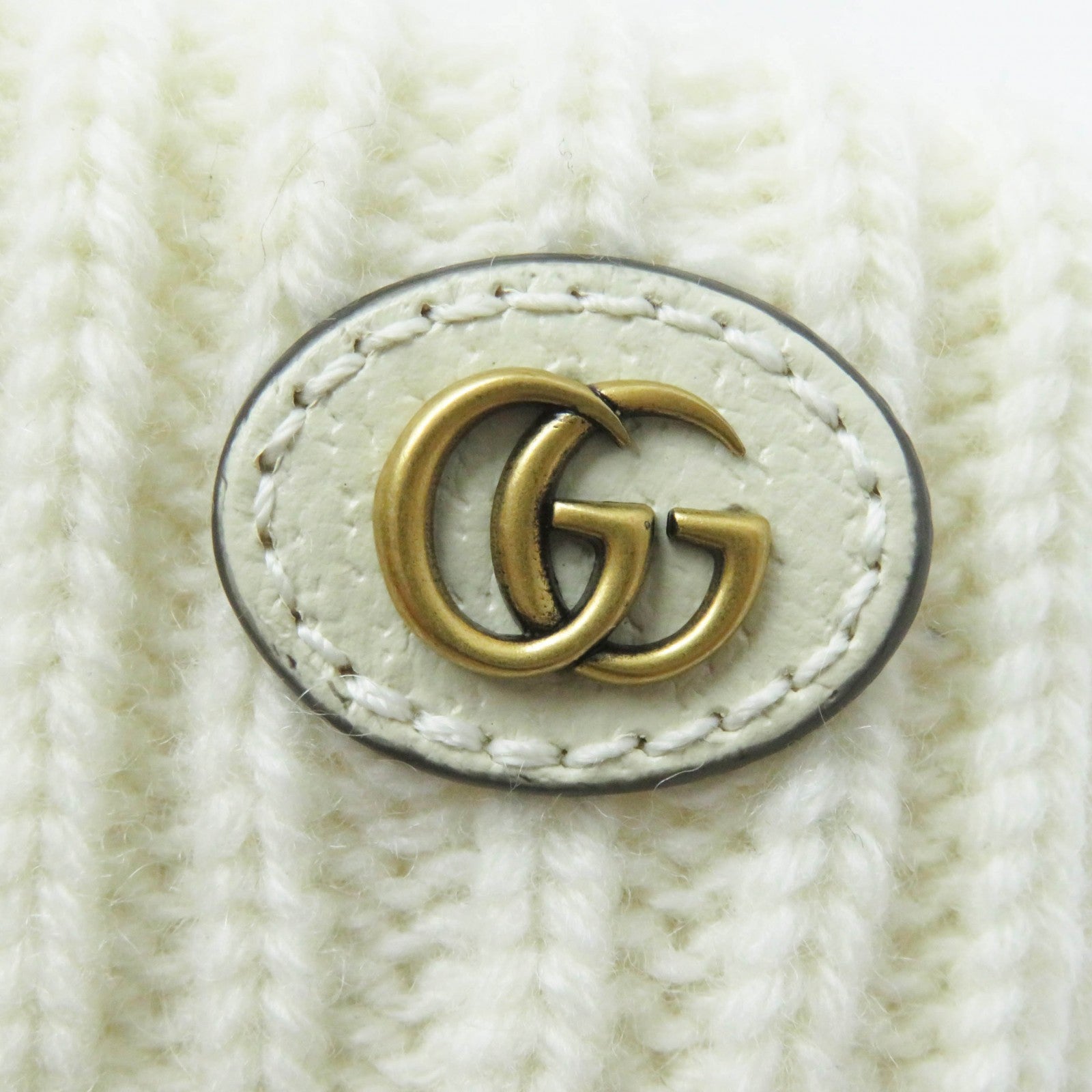 Gucci Wool Cashmere Knitted Gloves Ivory M