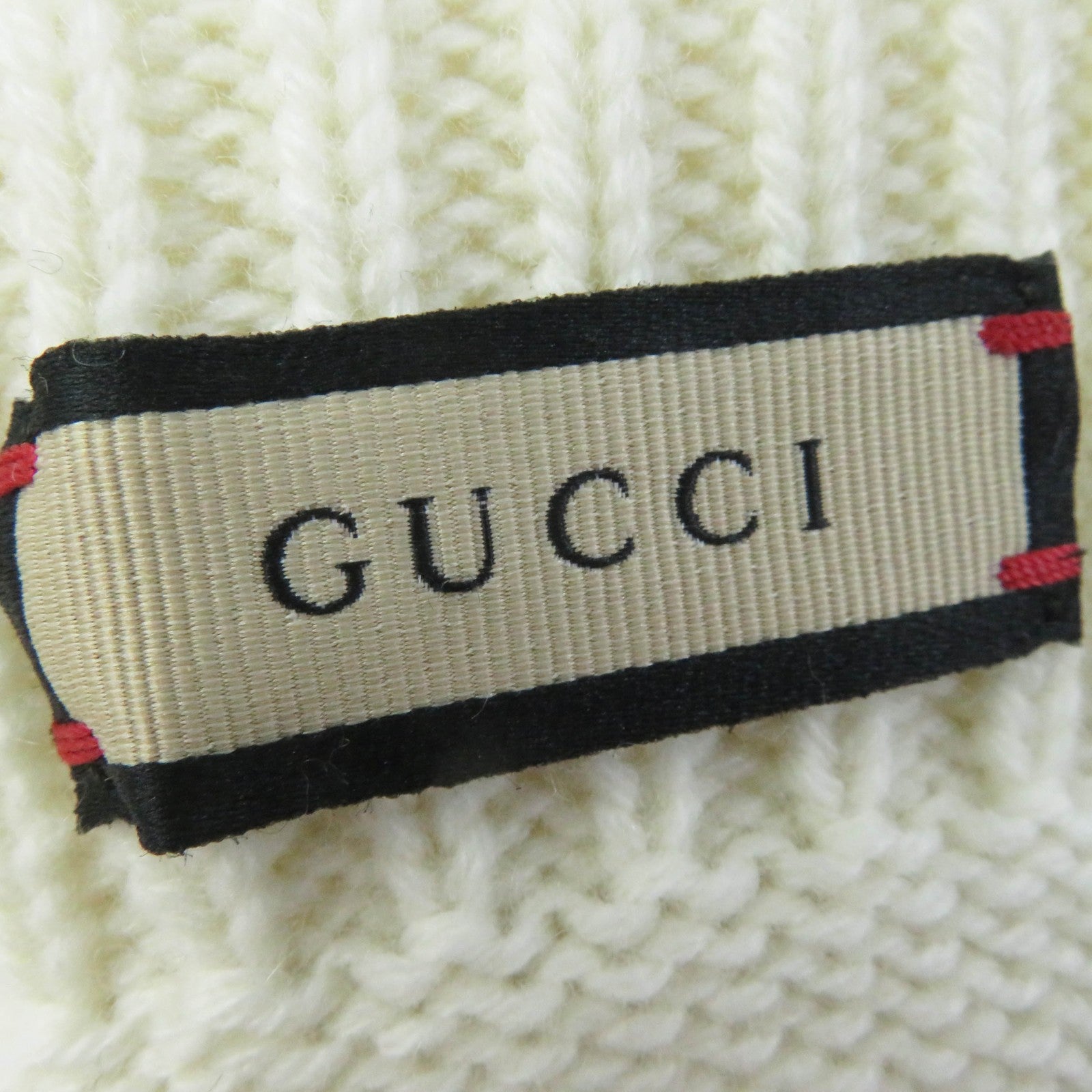 Gucci Wool Cashmere Knitted Gloves Ivory M