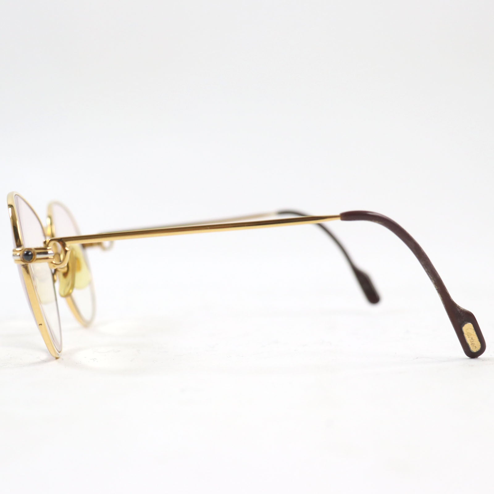 Cartier Trinity Vintage Logo Metal Teardrop Sunglasses