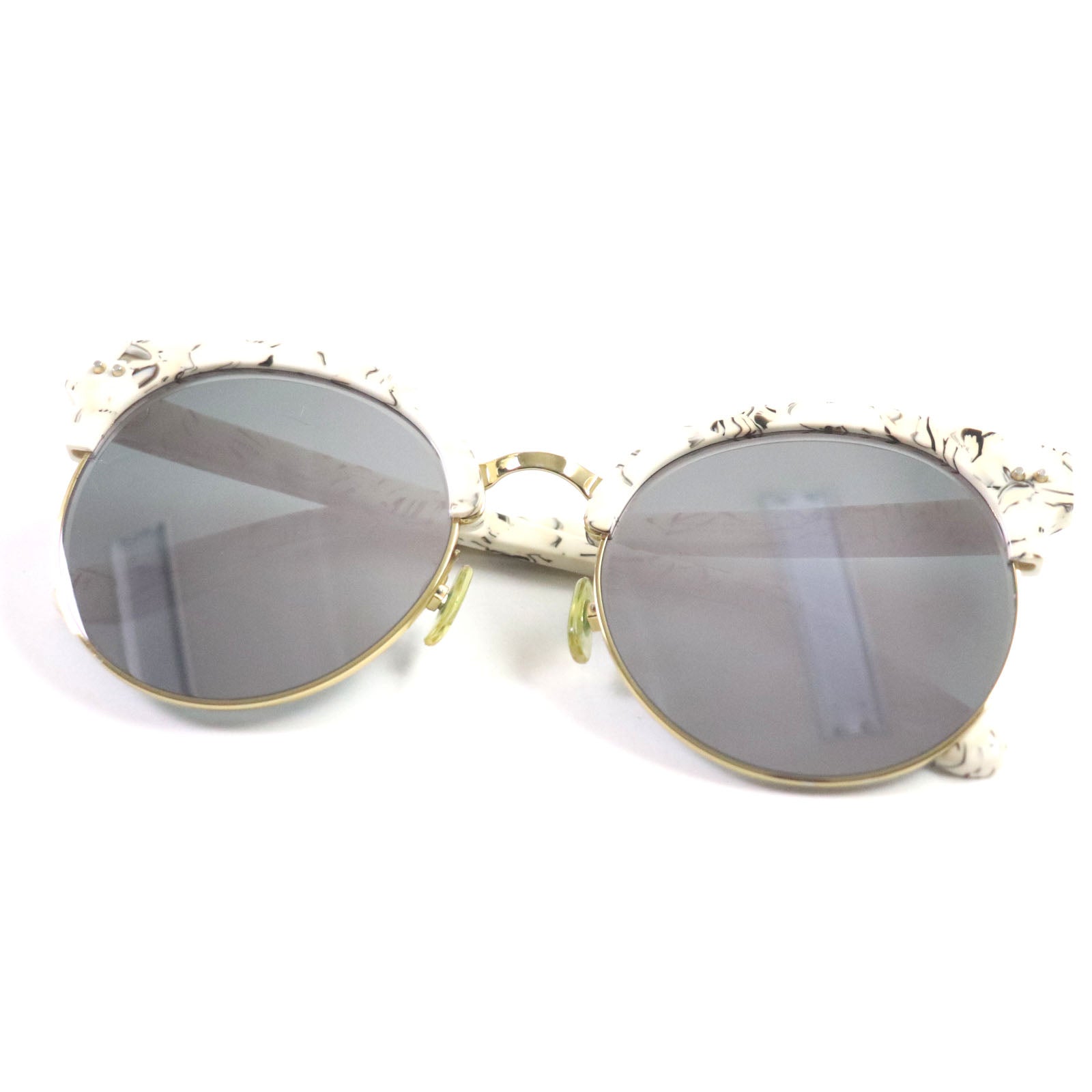 GENTLE MONSTER MB1 Moon Cut Mirror Sunglasses