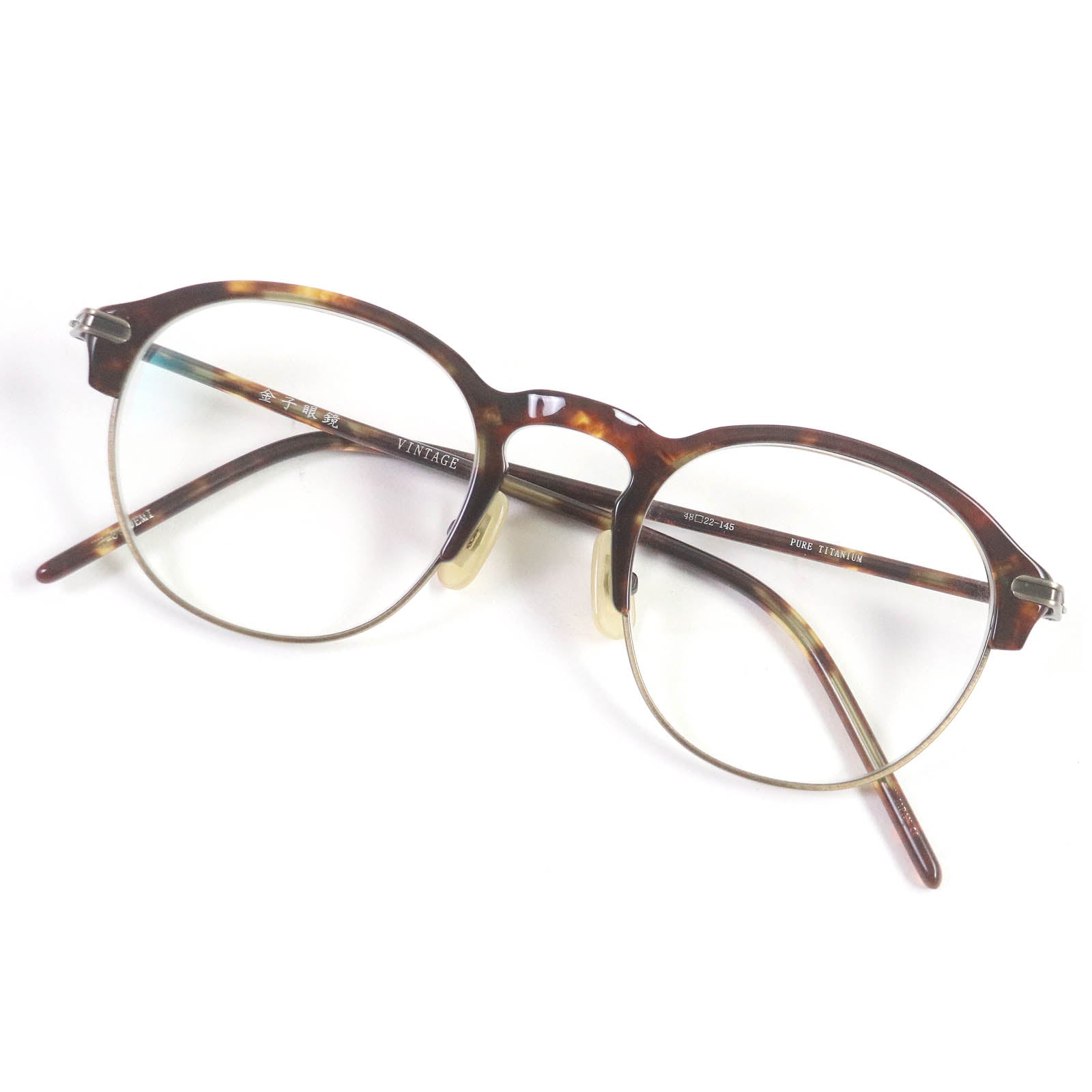 Kaneko KV-33 DEMI VINTAGE Half Rim Glasses