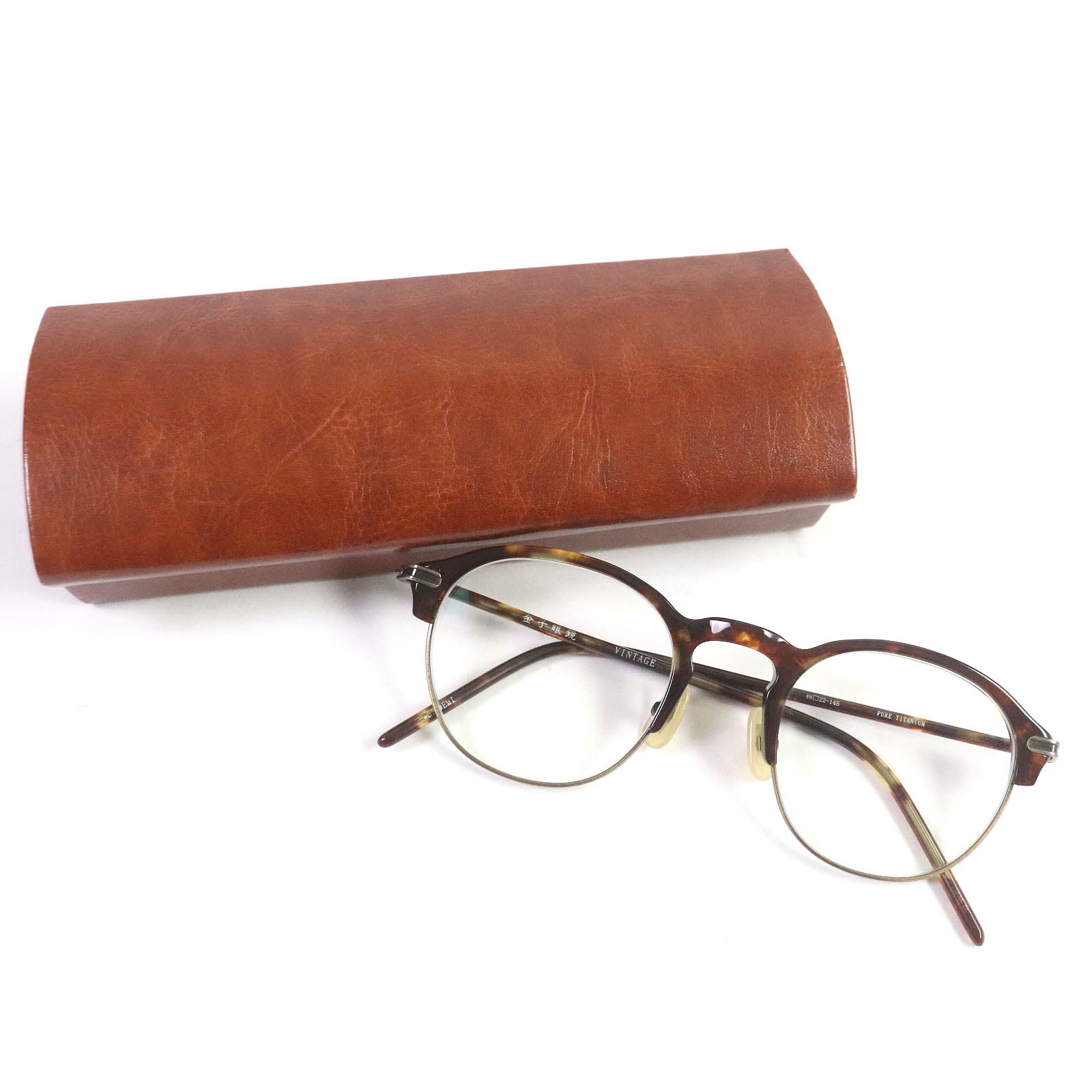 Kaneko KV-33 DEMI VINTAGE Half Rim Glasses