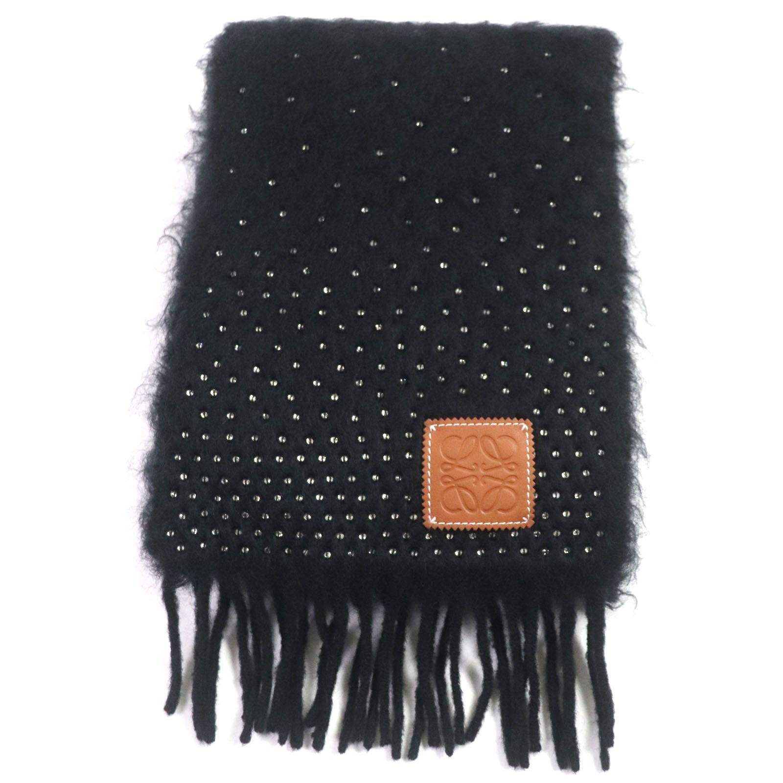 Loewe Mohair Wool Crystal Sequin Scarf