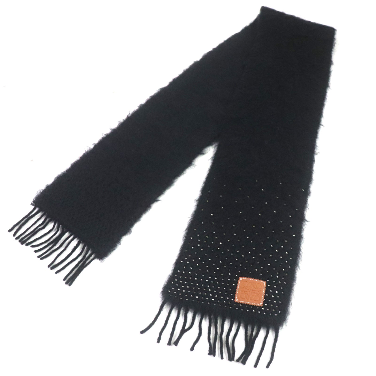 Loewe Mohair Wool Crystal Sequin Scarf