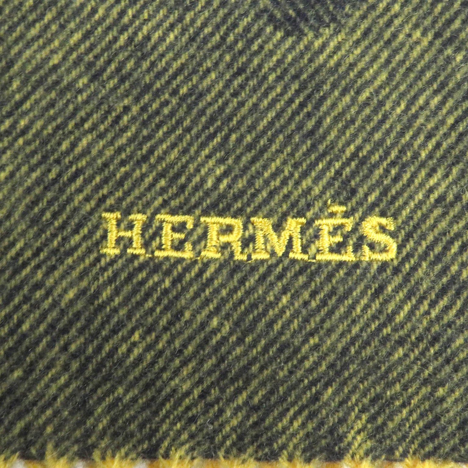 Hermes Cashmere Crazy Chain Fringe Scarf