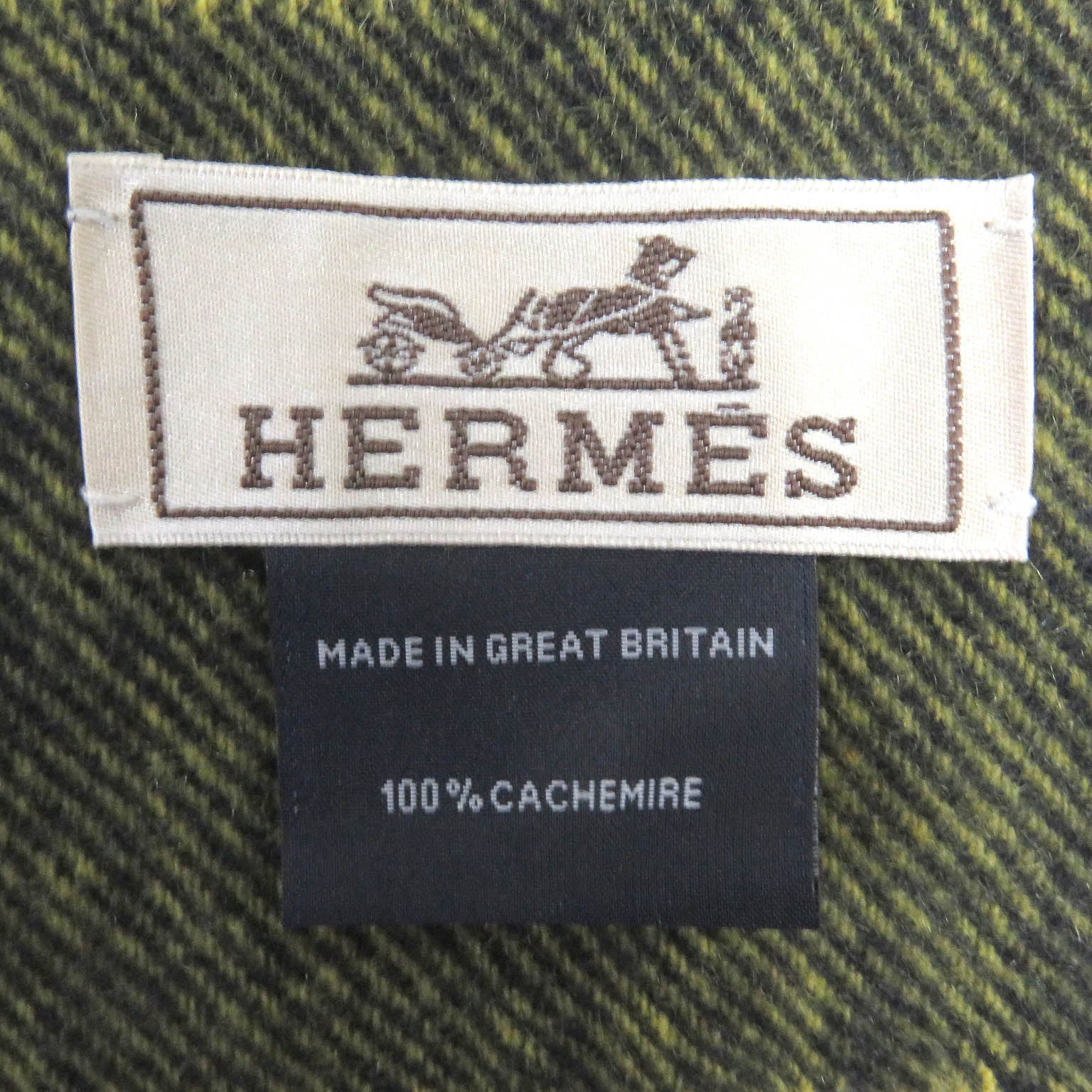 Hermes Cashmere Crazy Chain Fringe Scarf