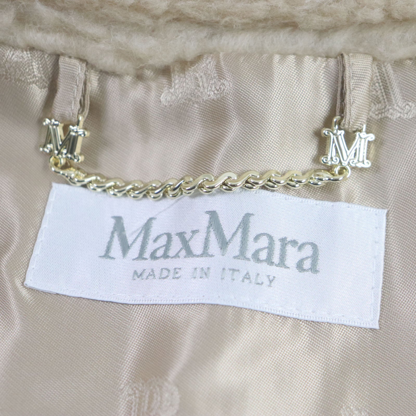 Max Mara Camel Wool Silk Teddy Bear Cape Poncho