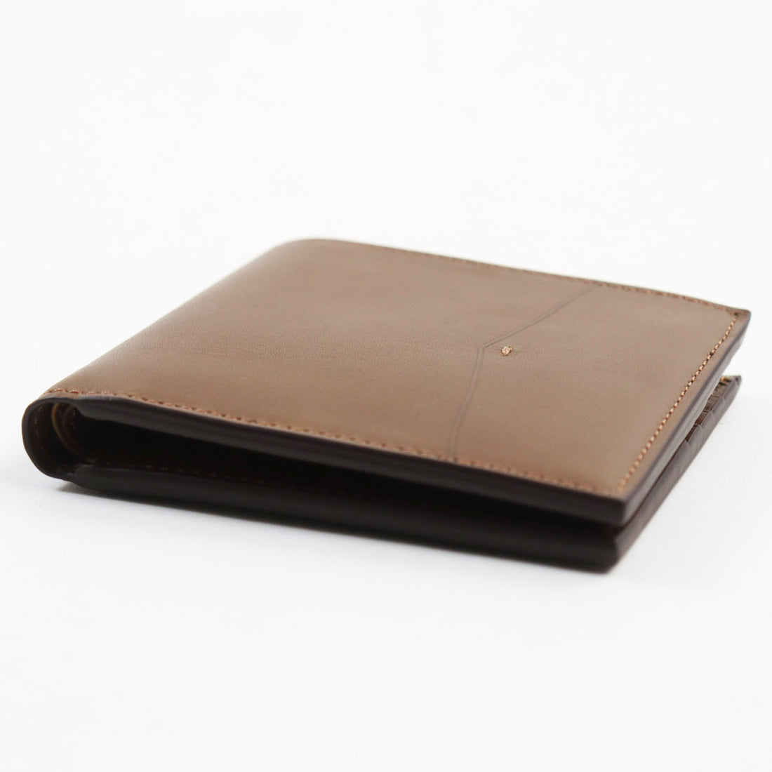 EDWARD GREEN Leather Bifold Wallet Dark Oak