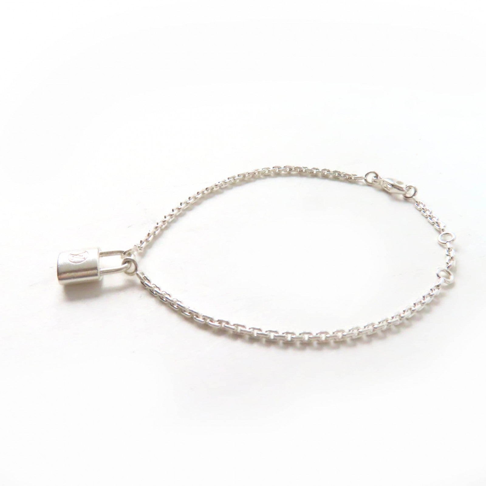 Louis Vuitton Silver Lockit Bracelet AG925