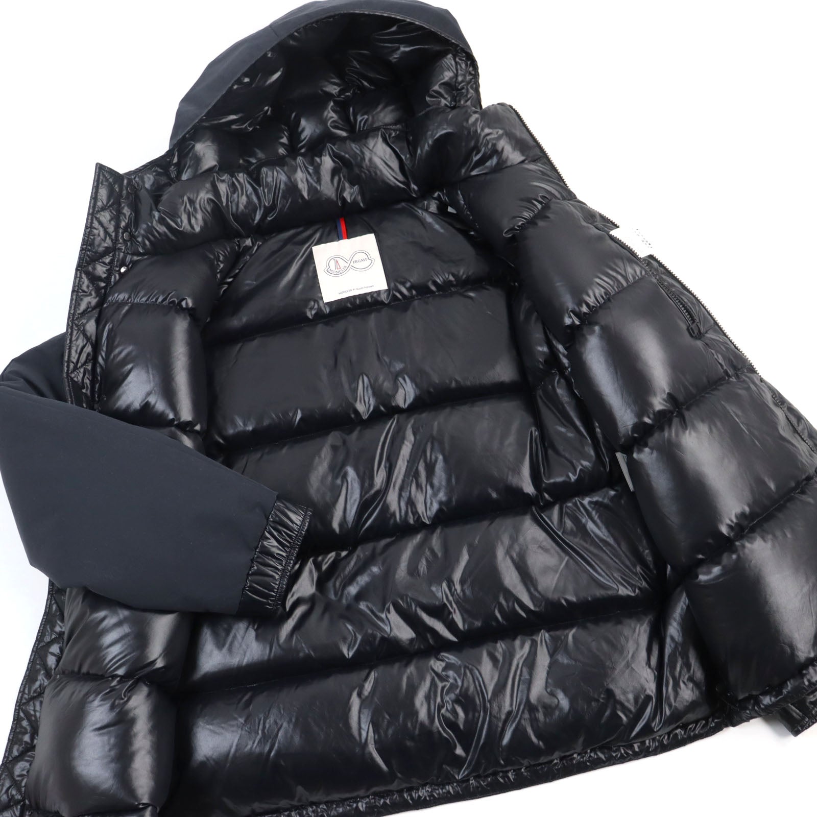 Moncler Nylon Hoodie Down Jacket Navy