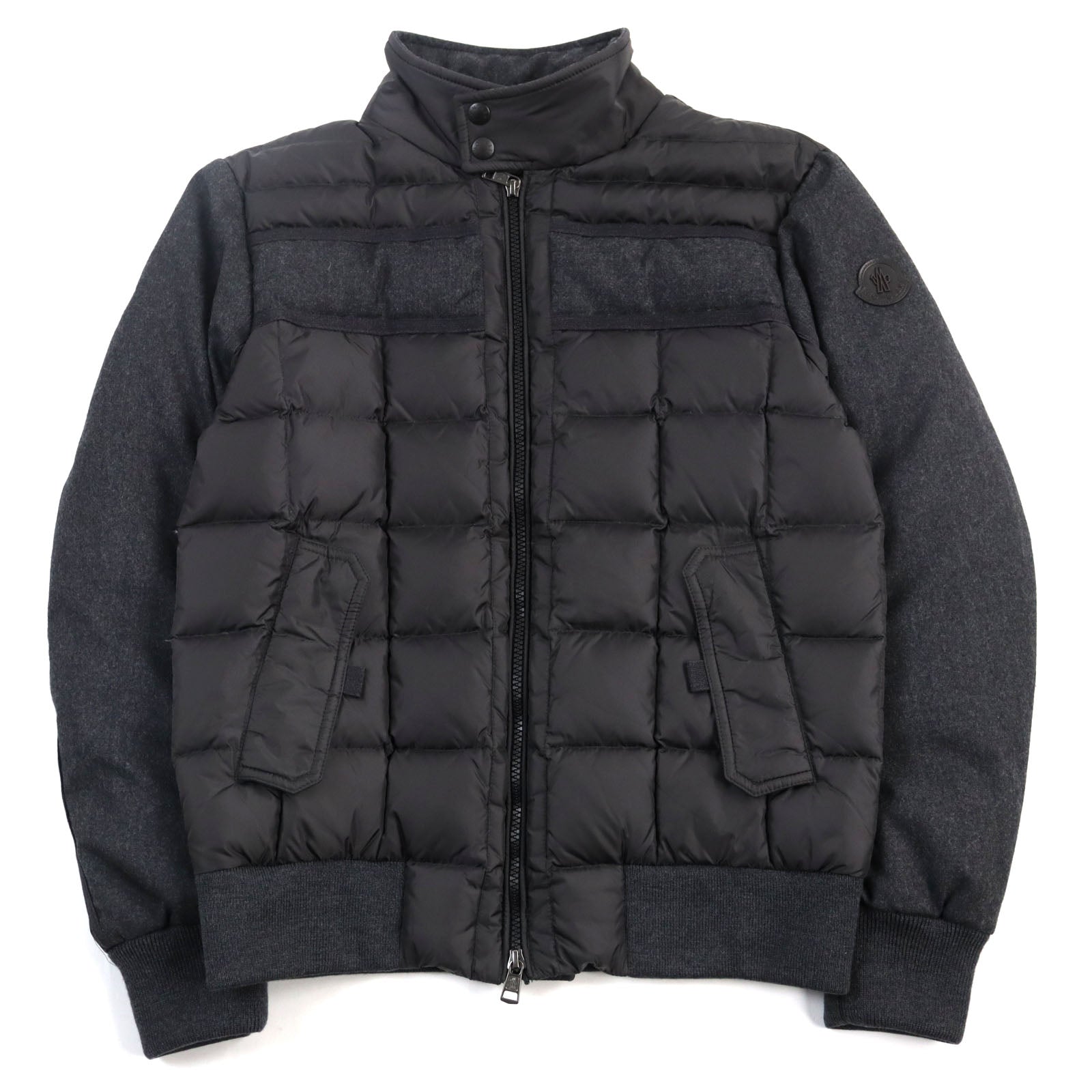 Moncler Aramis Nylon Down Jacket Gray Mens