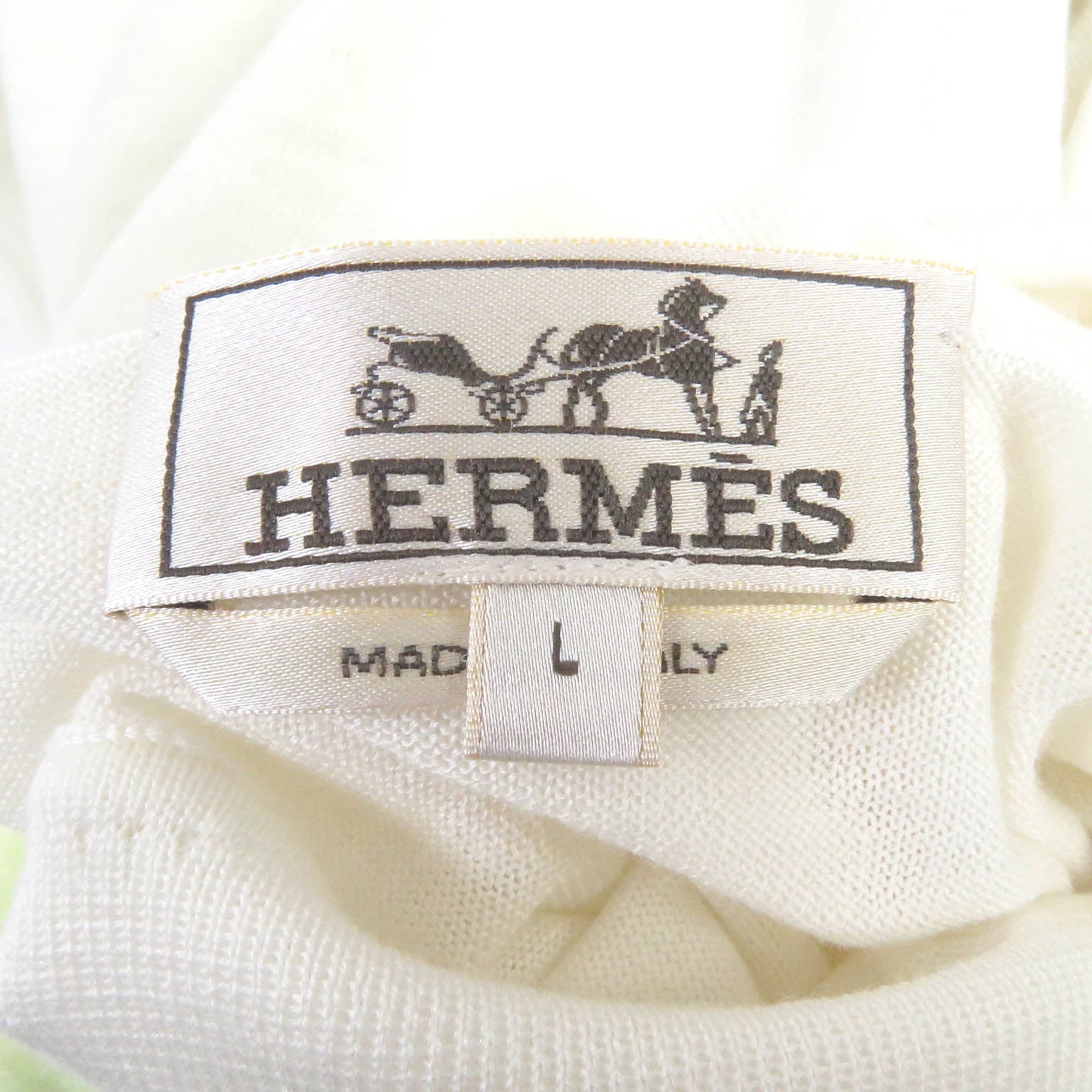 Hermes Cashmere Silk Turtleneck Short Sleeve Knit