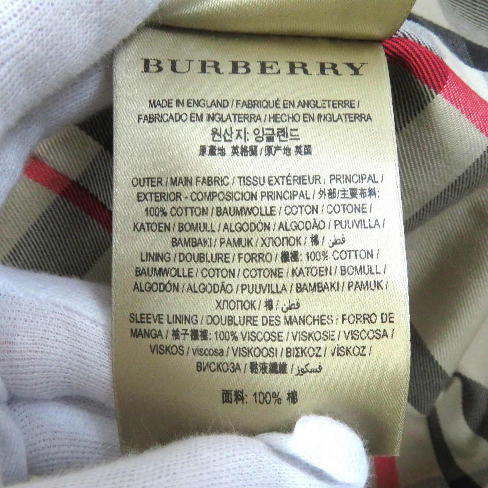 Burberry Cotton Trench Coat Black Women