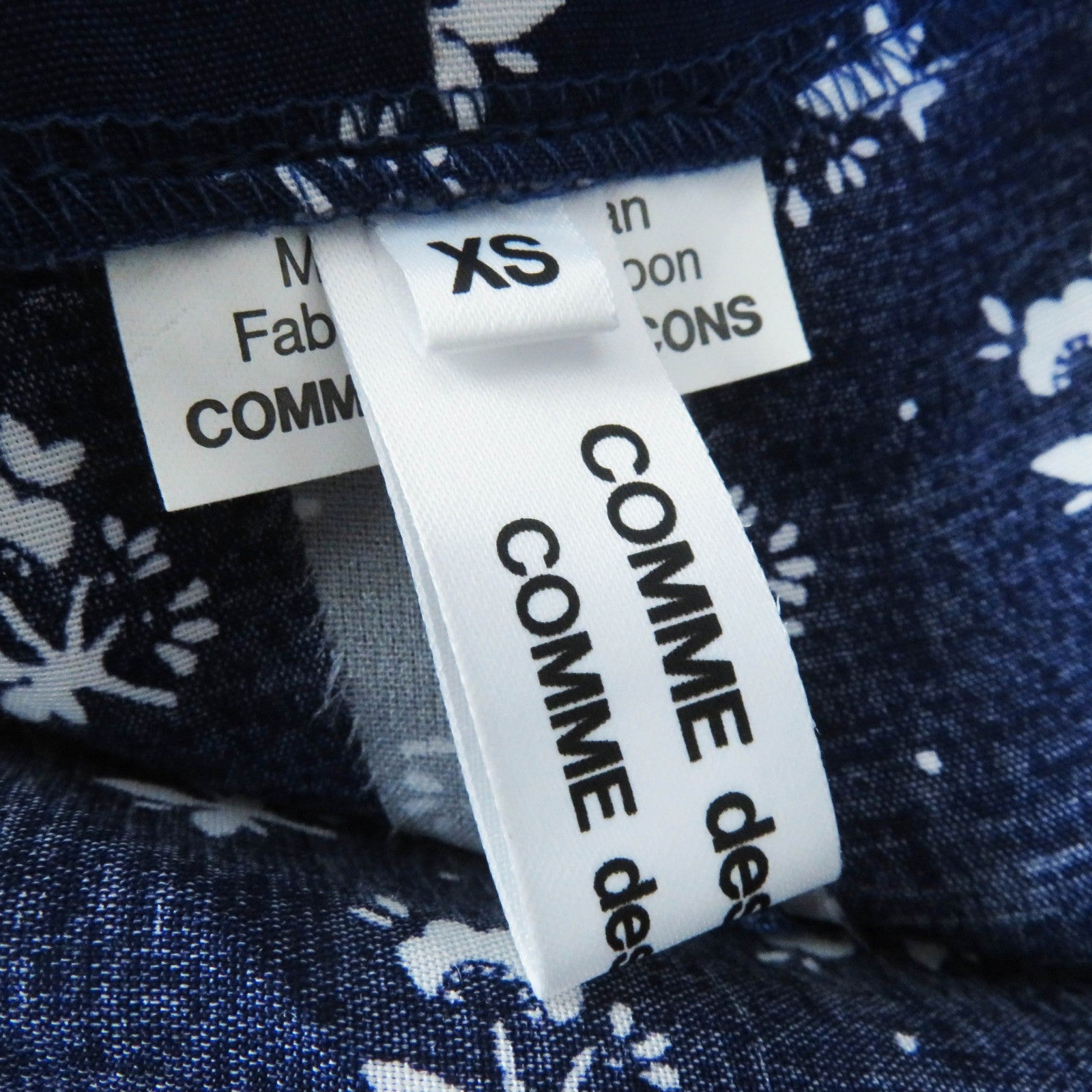 COMME des GARCONS Floral Print Flared Dress XS