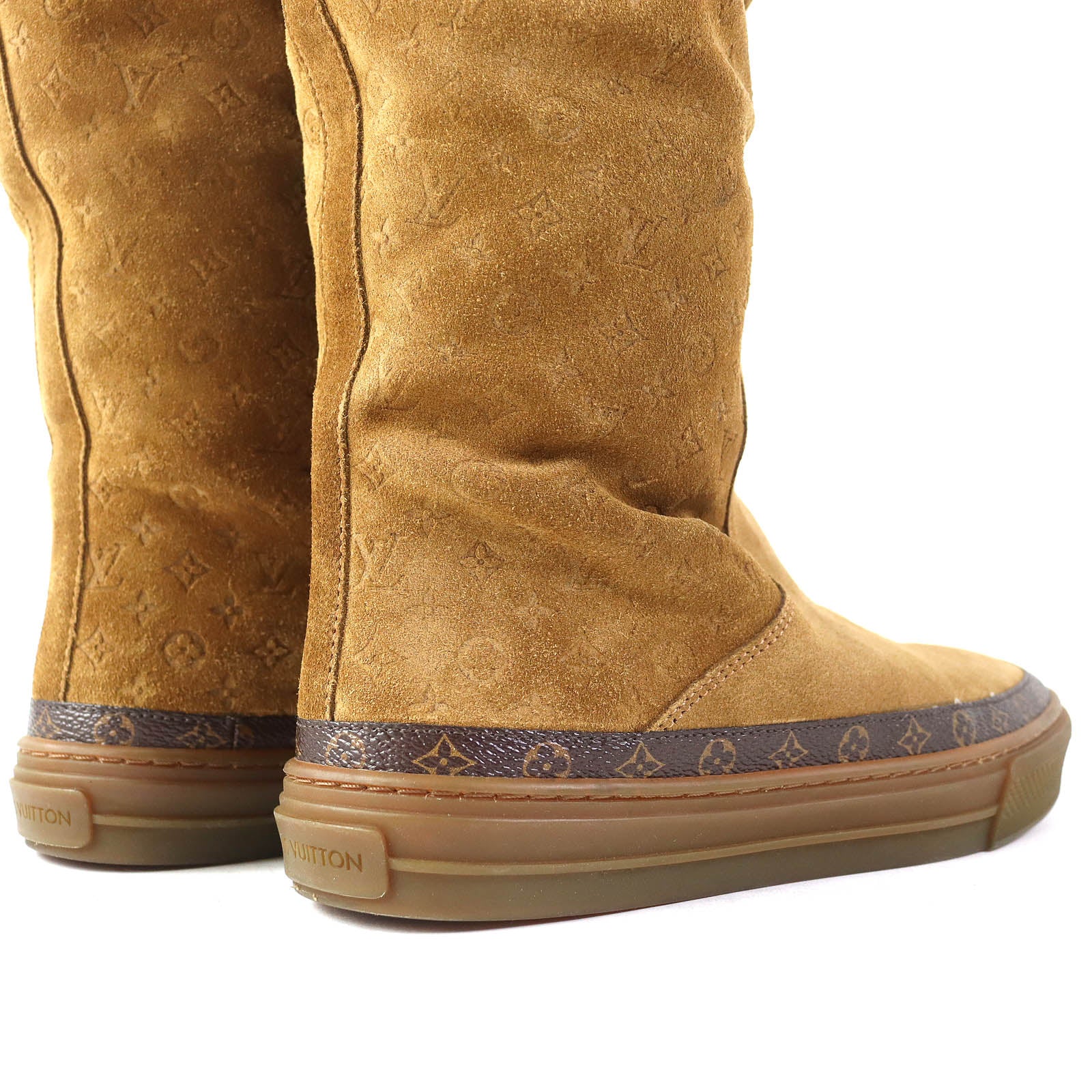 Louis Vuitton Mouton Boots Camel 36 Women