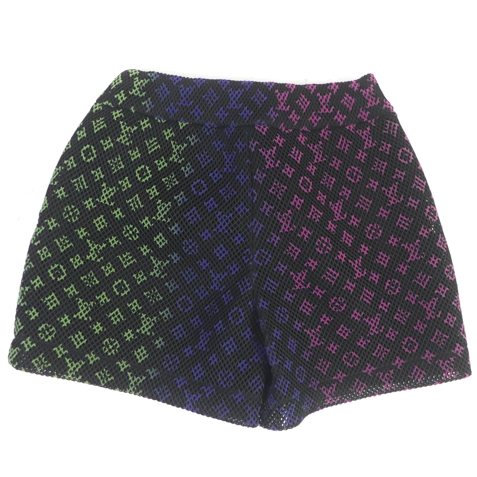 Louis Vuitton Monogram Mesh Shorts Black 38