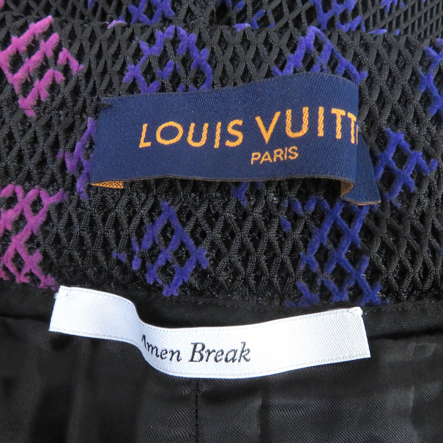 Louis Vuitton Monogram Mesh Shorts Black 38