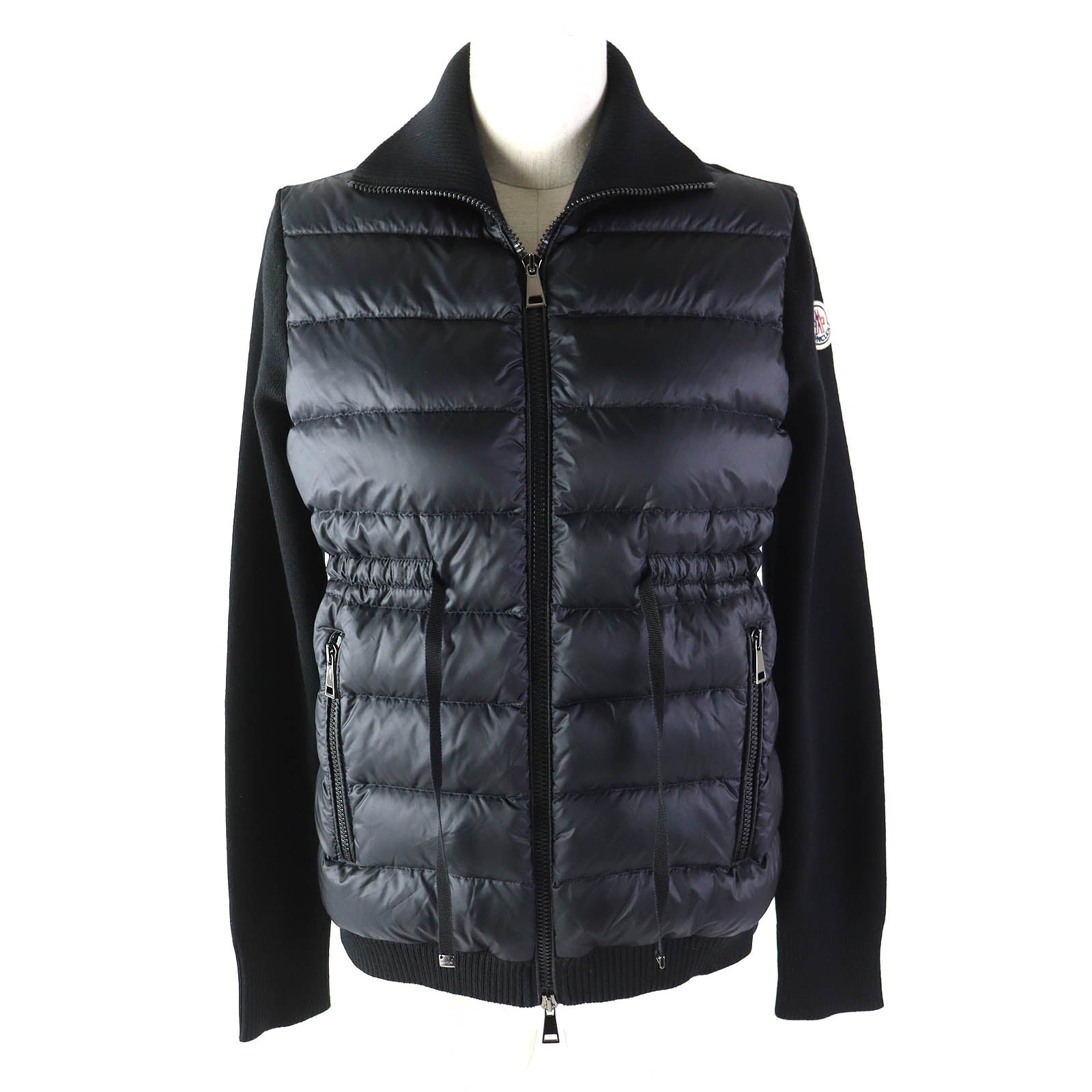 Moncler Wool Cardigan Down Jacket XS Women