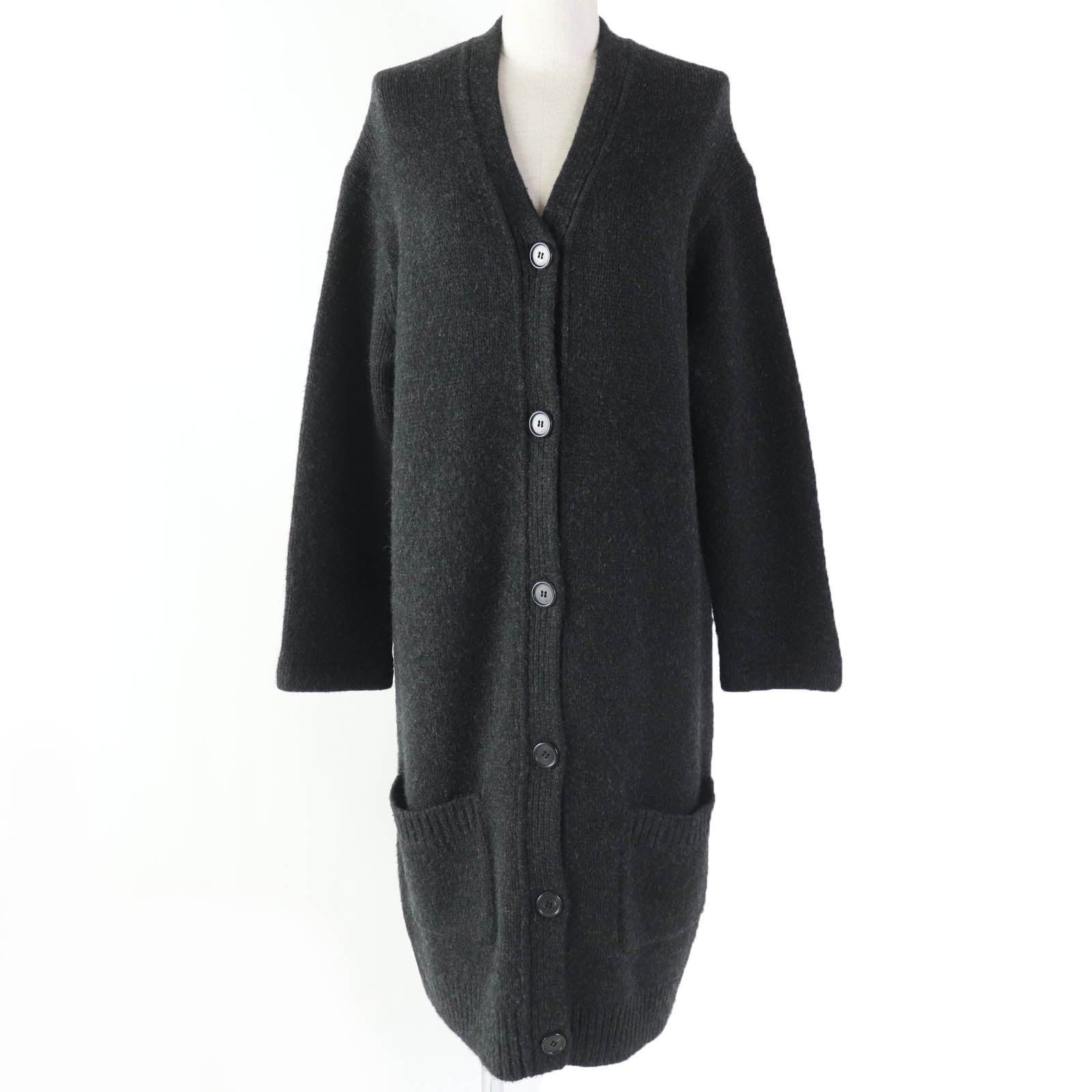 Celine Cashmere Cardigan Dark Gray M