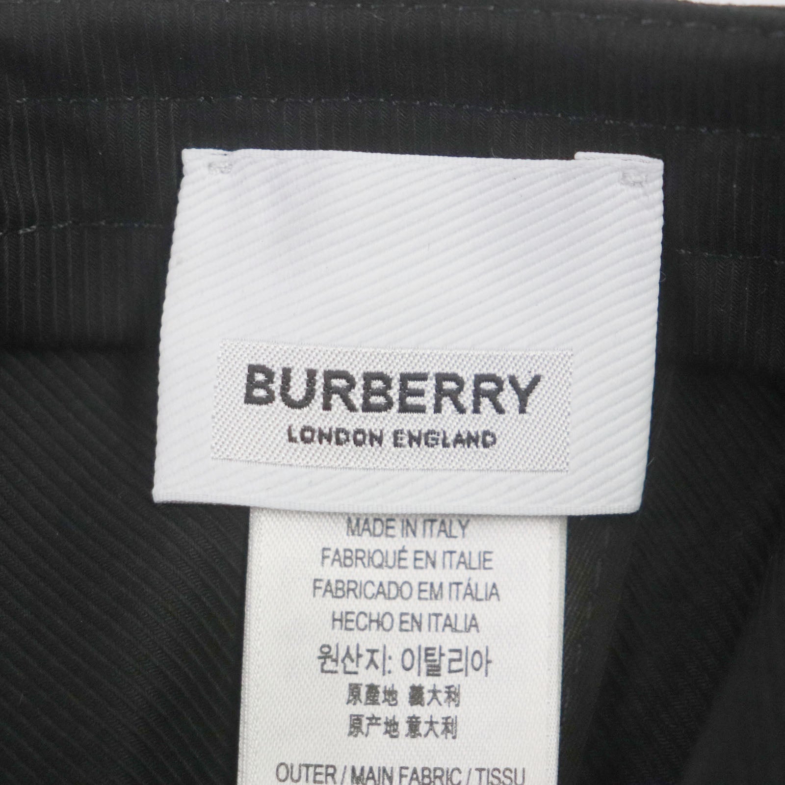 Burberry Leather Logo Baseball Cap Black