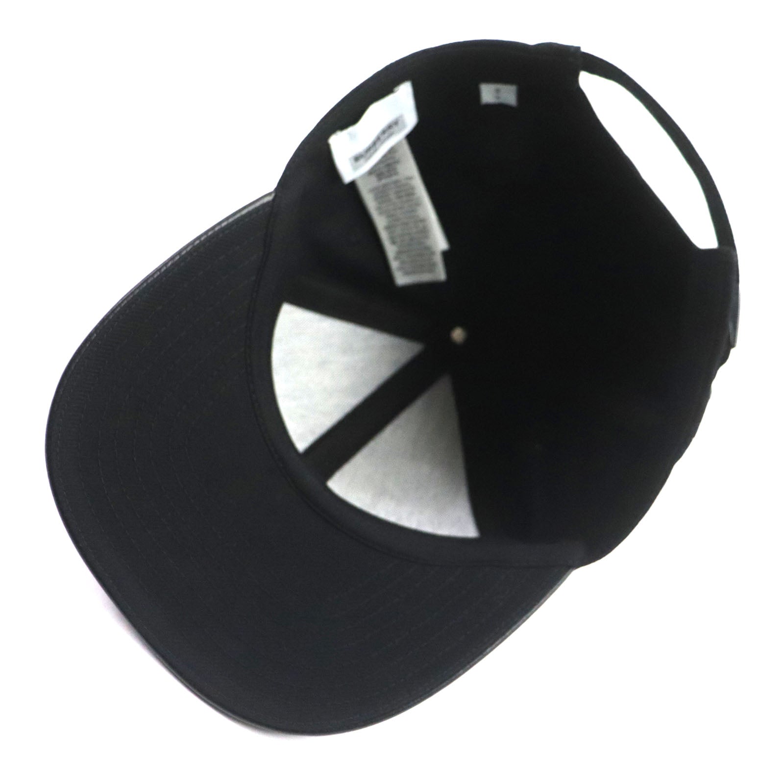 Burberry Leather Logo Baseball Cap Black