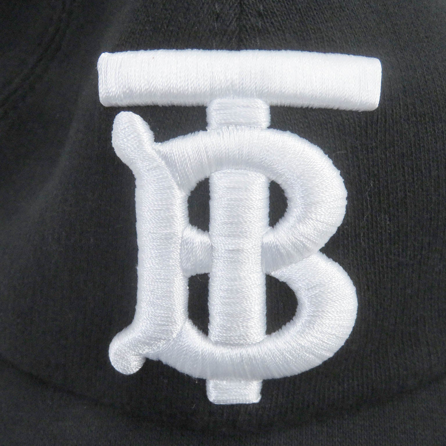 Burberry Cotton TB Logo Baseball Hat Black M