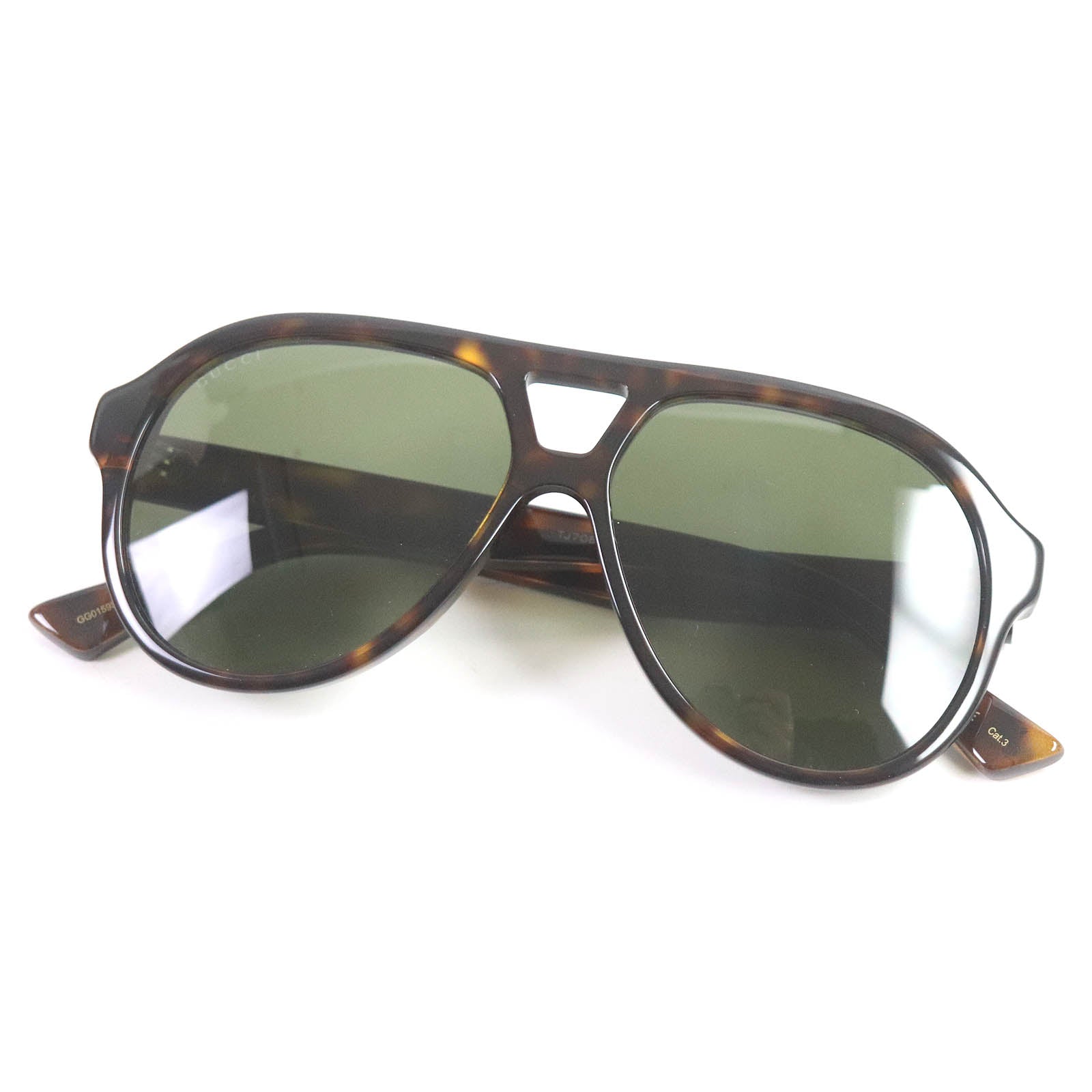 GUCCI GG0159S Tortoise Aviator Sunglasses