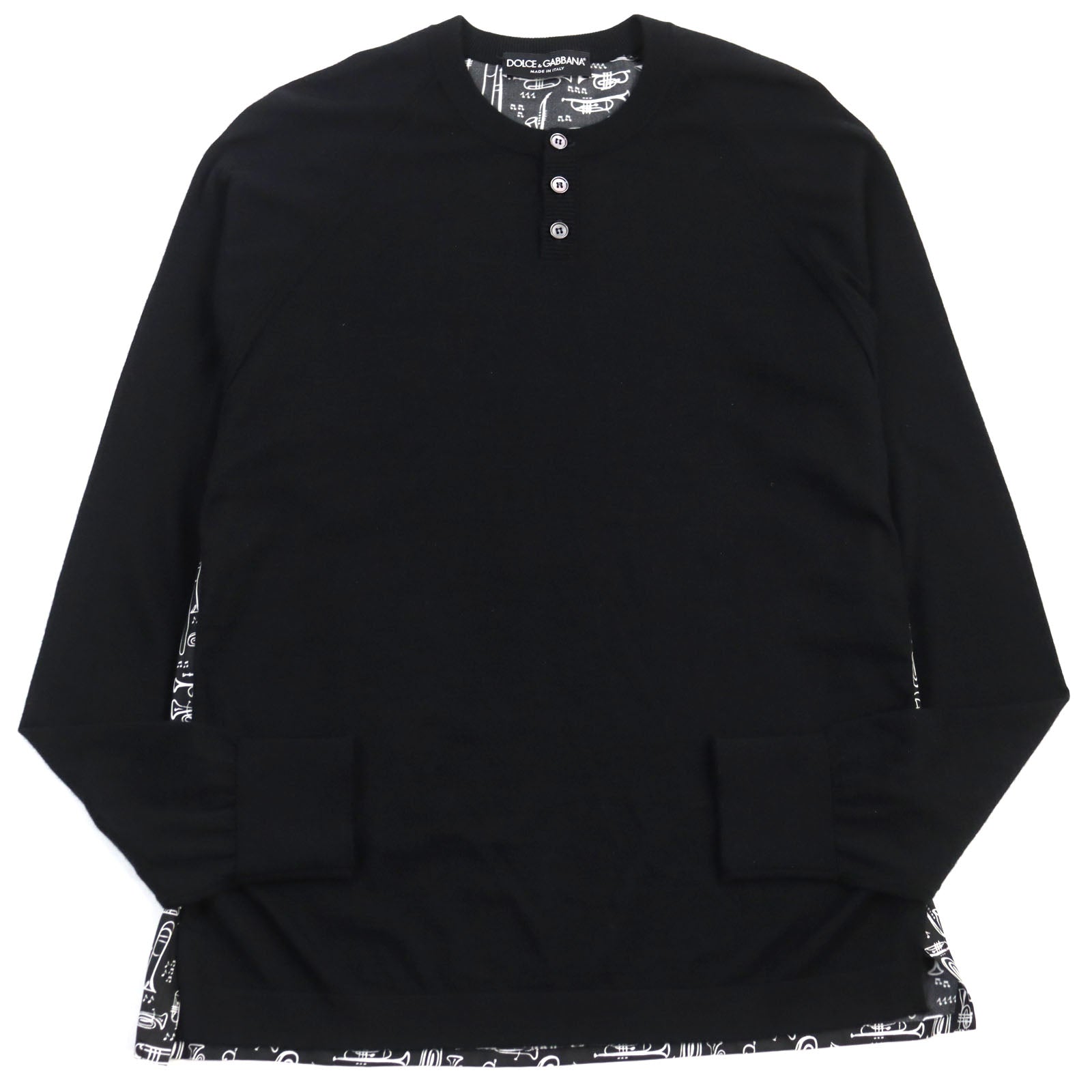 Dolce & Gabbana Cashmere Silk Pullover Black 44