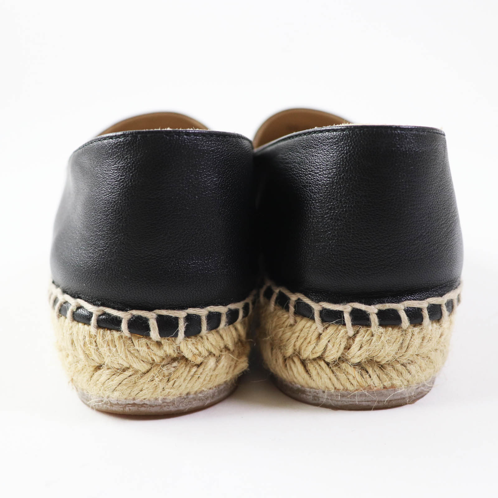 Chanel COCO Mark Espadrilles Leather Shoes