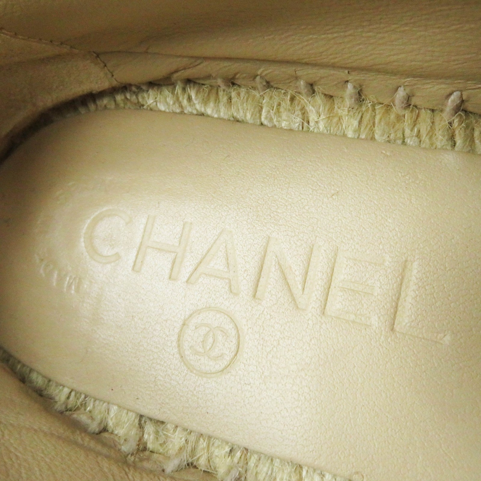 Chanel COCO Mark Espadrilles Leather Shoes