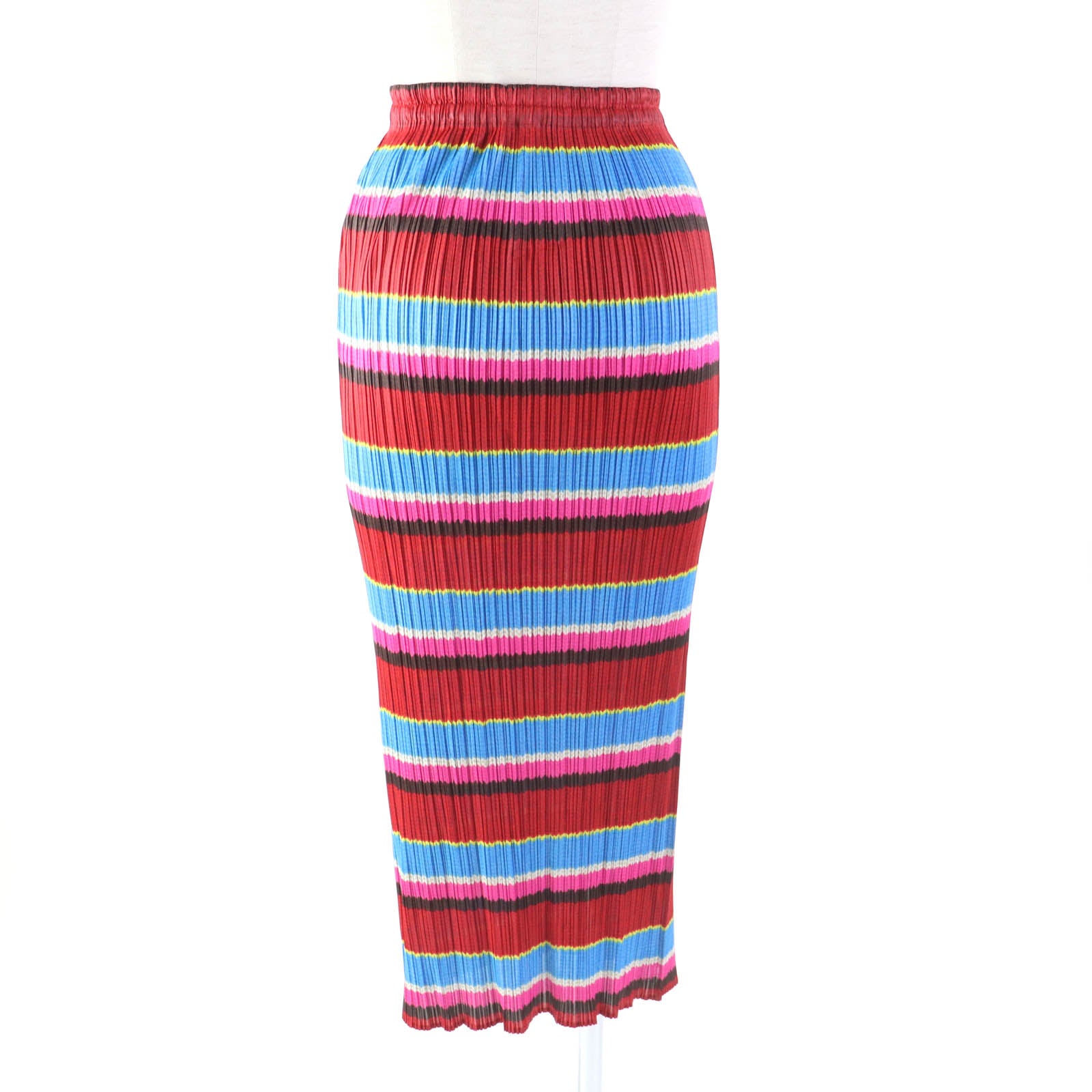 PLEATS PLEASE Multicolor Pleated Long Skirt