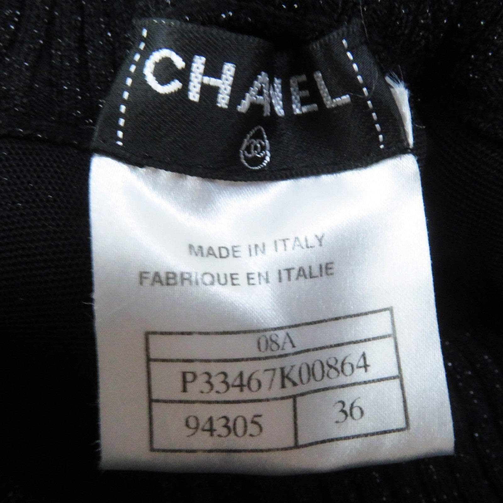 Chanel Balloon Skirt Black Silver 36