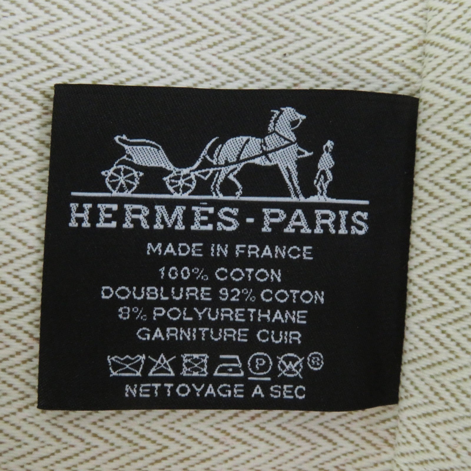 HERMES Cotton Cosmetics Pouch