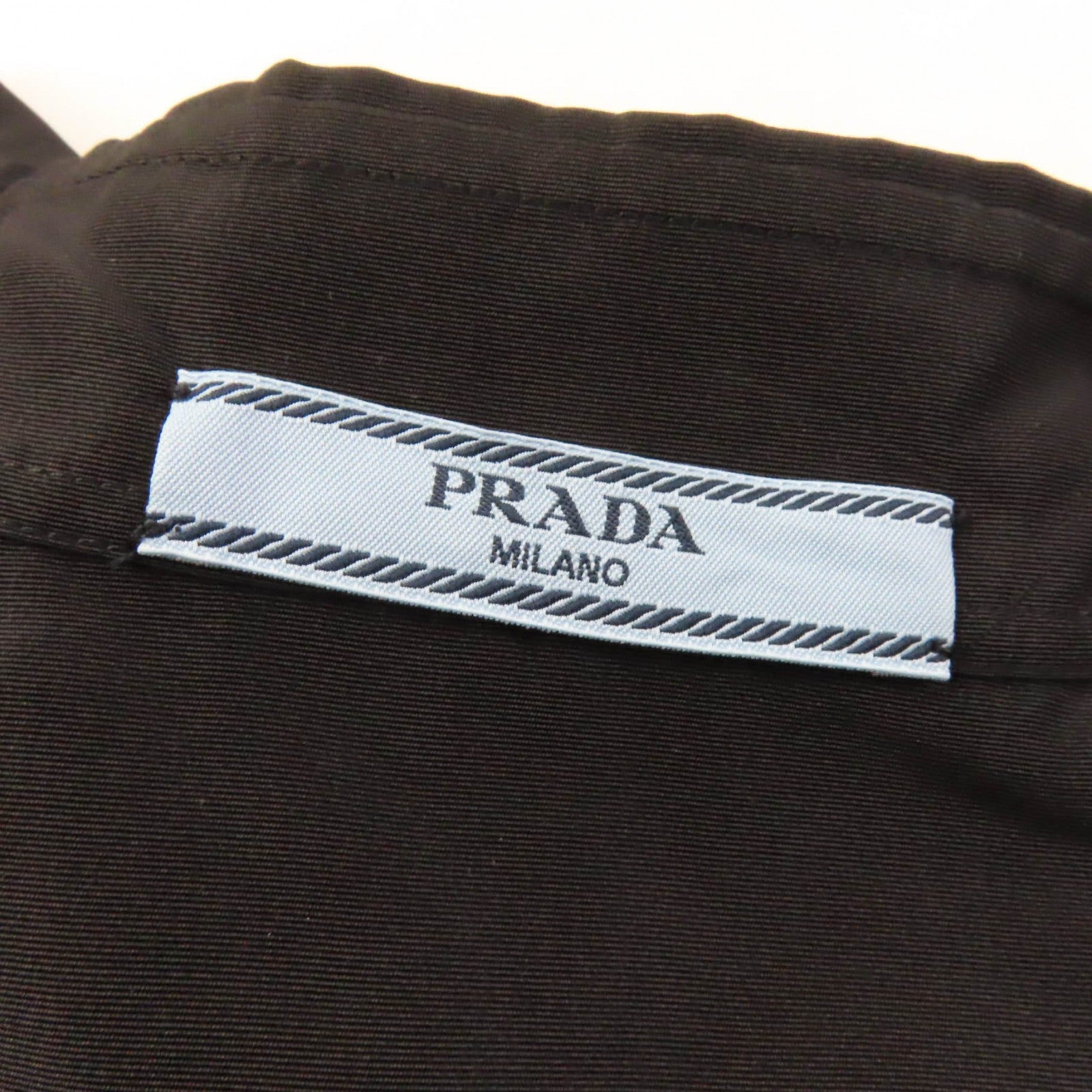 Prada Silk Jacquard Long Sleeve Shirt 38S