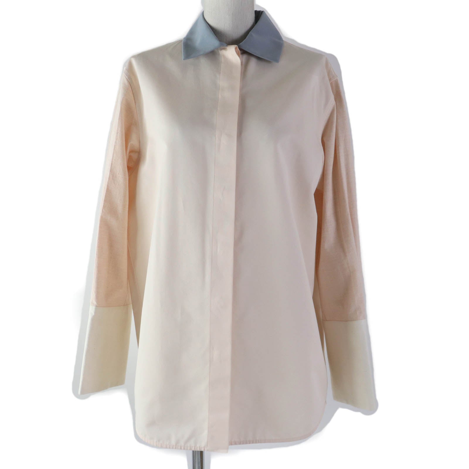 JIL SANDER Cotton Silk Cuffed Shirt Women