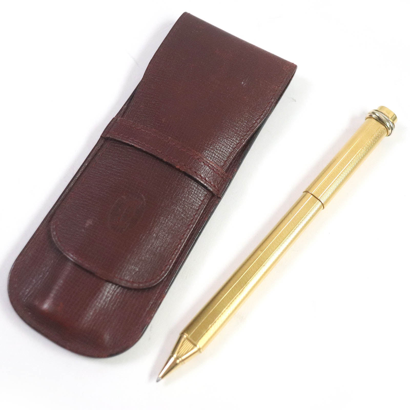 Cartier Trinity Ballpoint Pen Gold Case