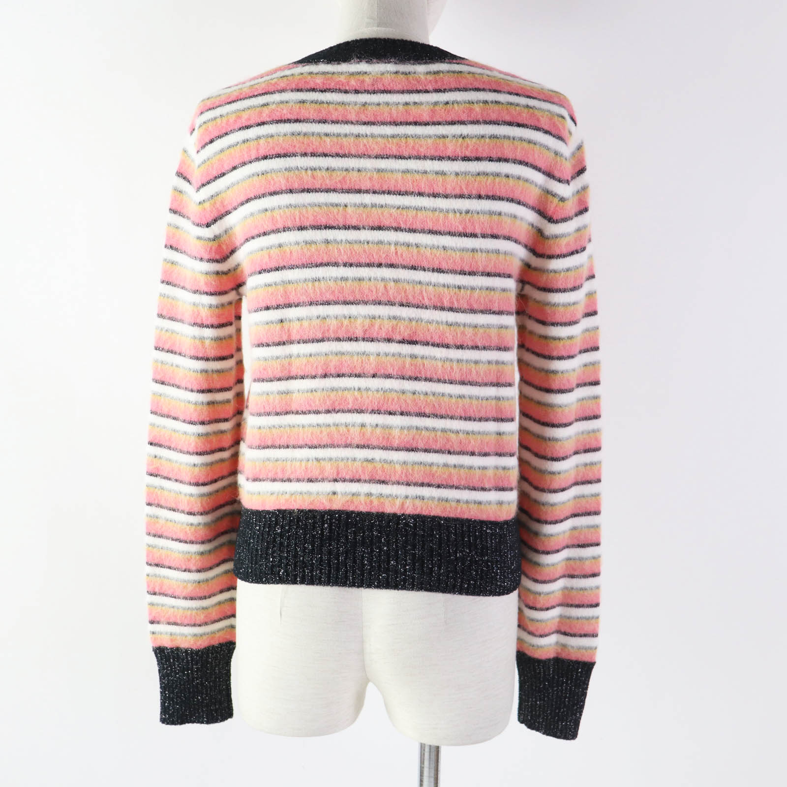 Chanel Alpaca Cotton Border Knit with COCO Mark Plate