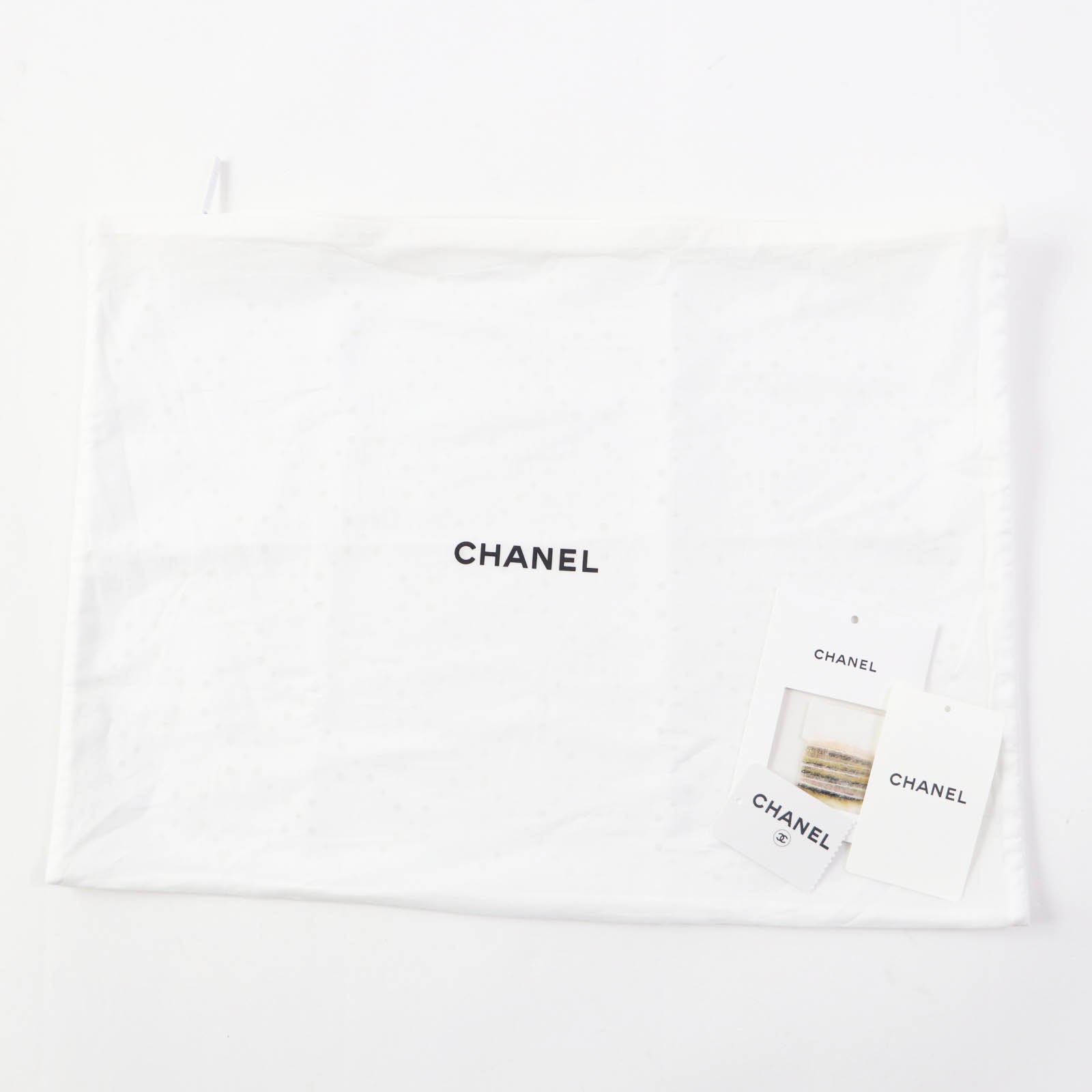 Chanel Alpaca Cotton Border Knit with COCO Mark Plate