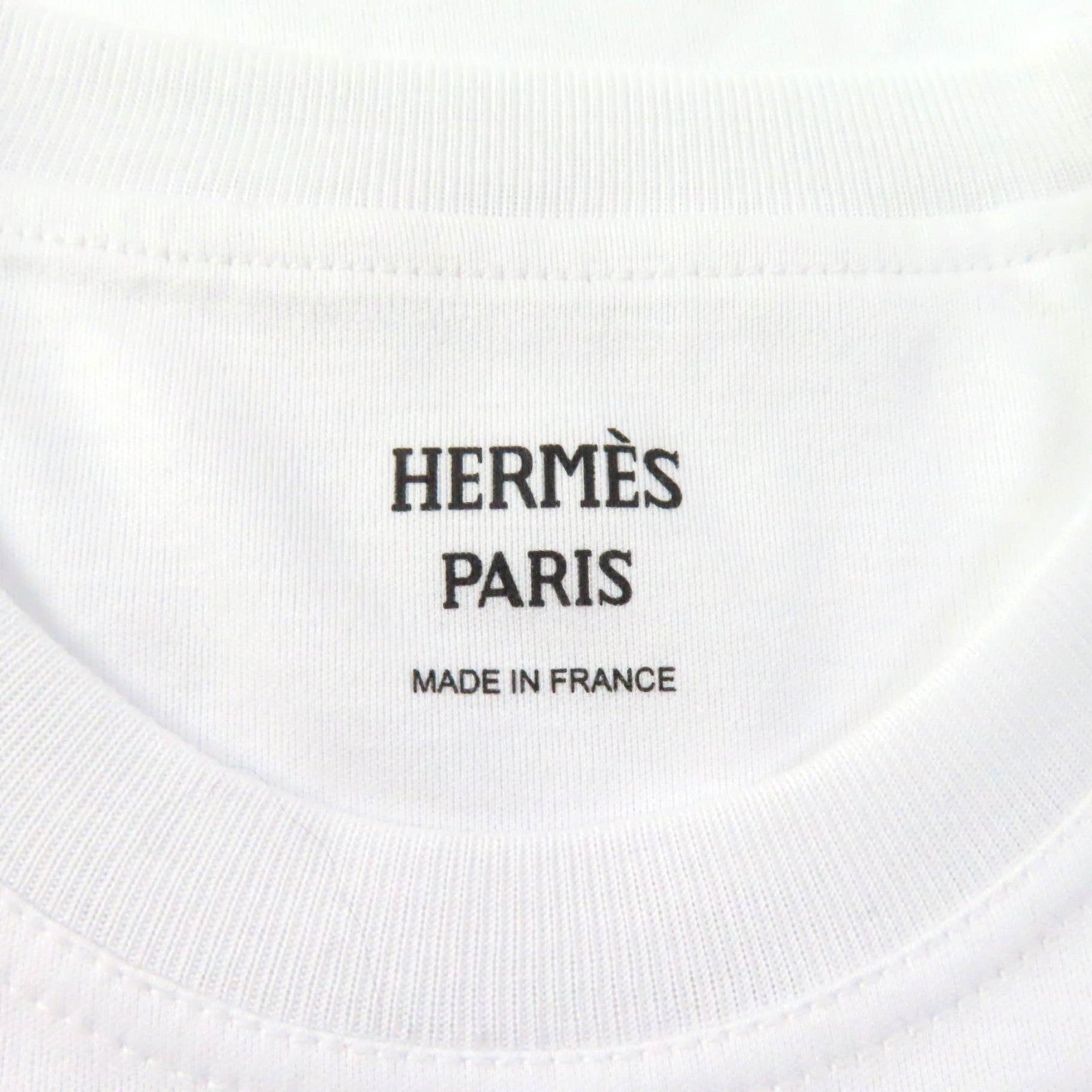 Hermes Cotton T-Shirt White 36