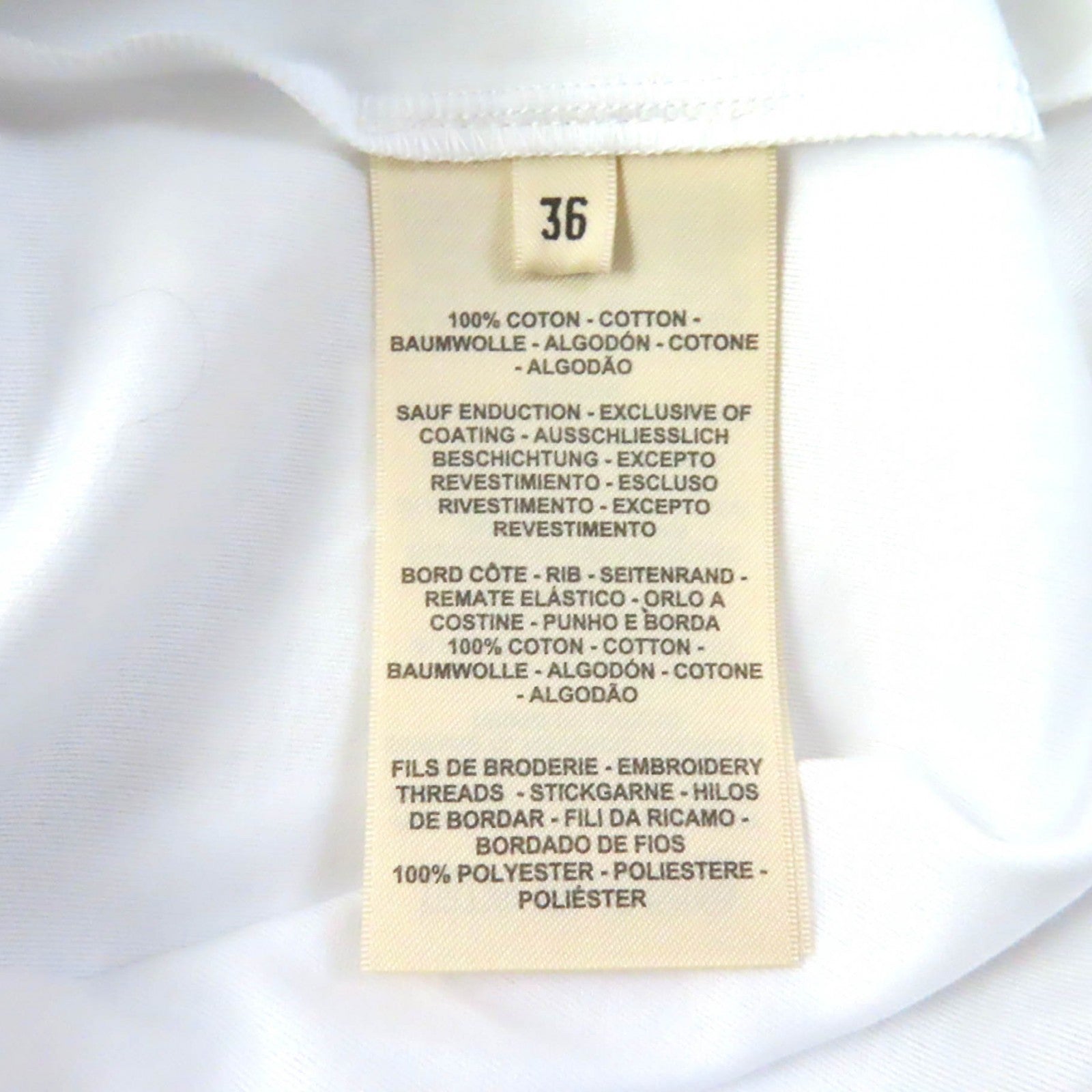 Hermes Cotton T-Shirt White 36