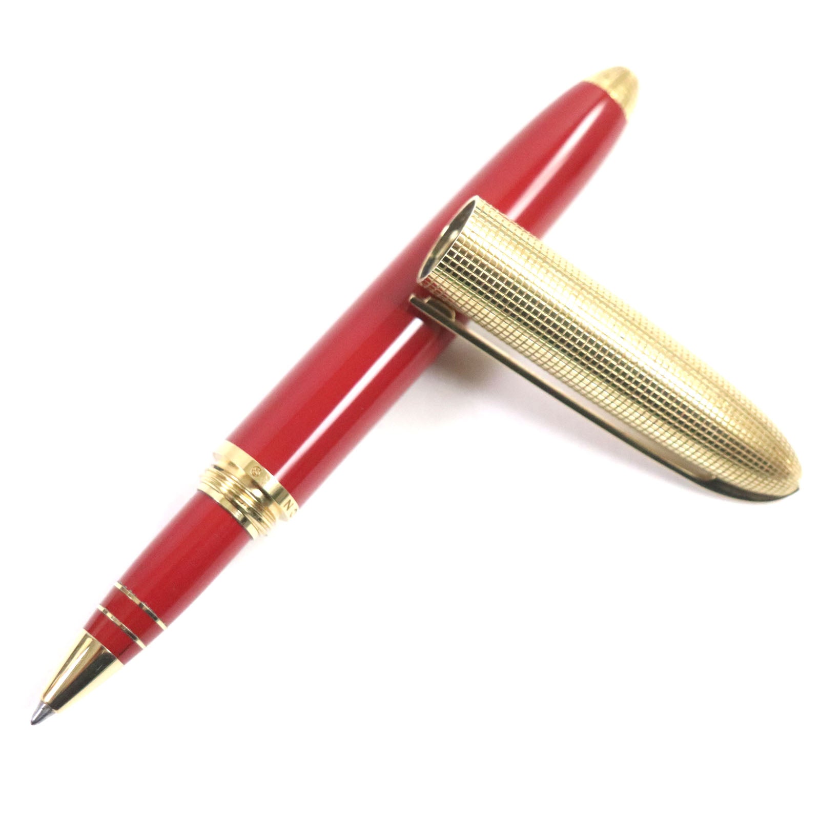 Louis Vuitton Logo Ballpoint Pen Gold Red