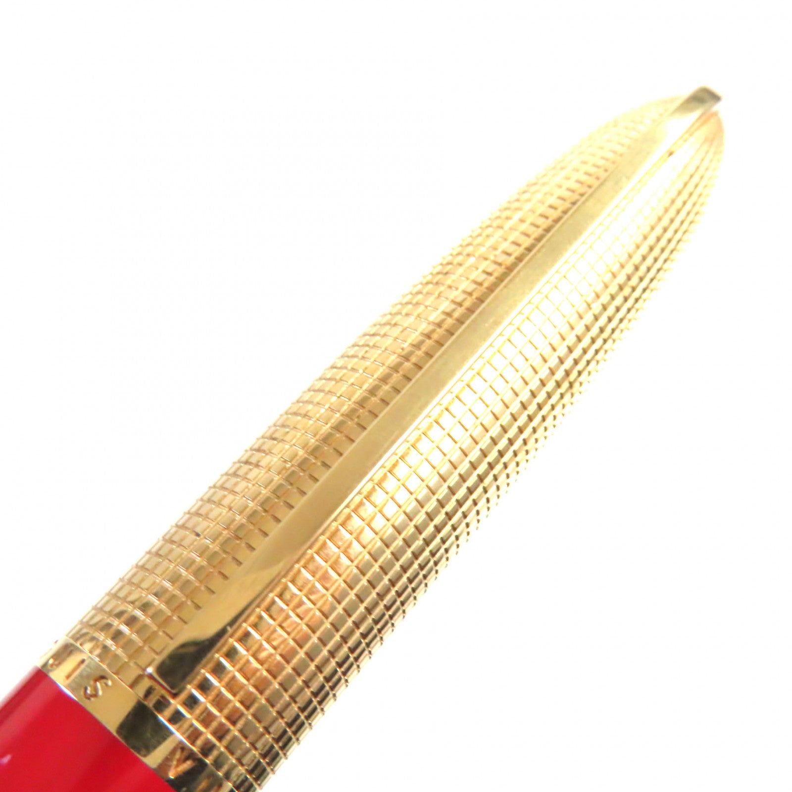 Louis Vuitton Logo Ballpoint Pen Gold Red