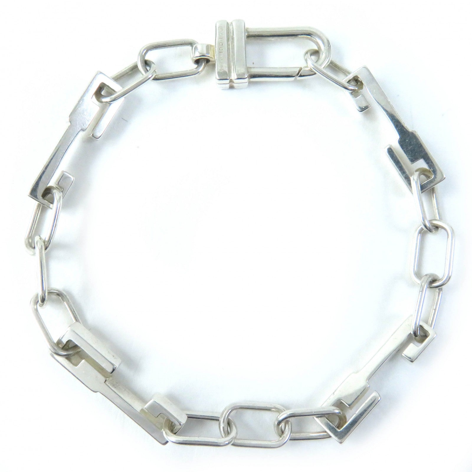 Gucci G Logo Silver Chain Bracelet