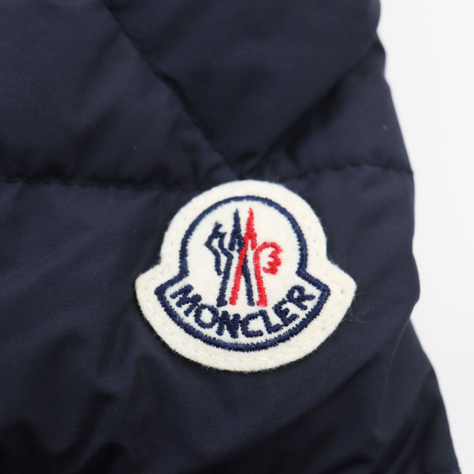 Moncler YERES Nylon Tricolor Logo Down Jacket